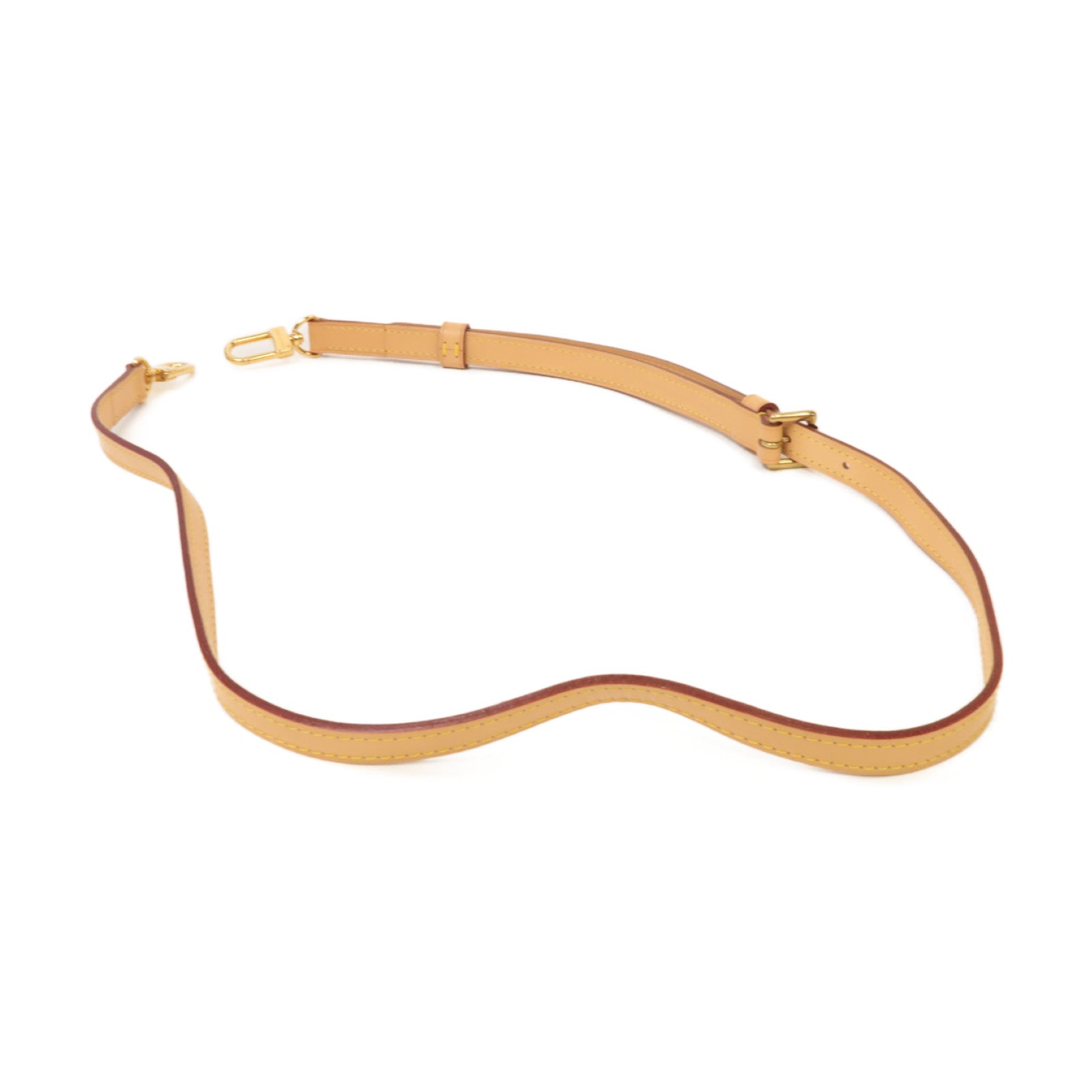 LOUIS VUITTON 皮革Shoulder Strap金扣肩帶啡色