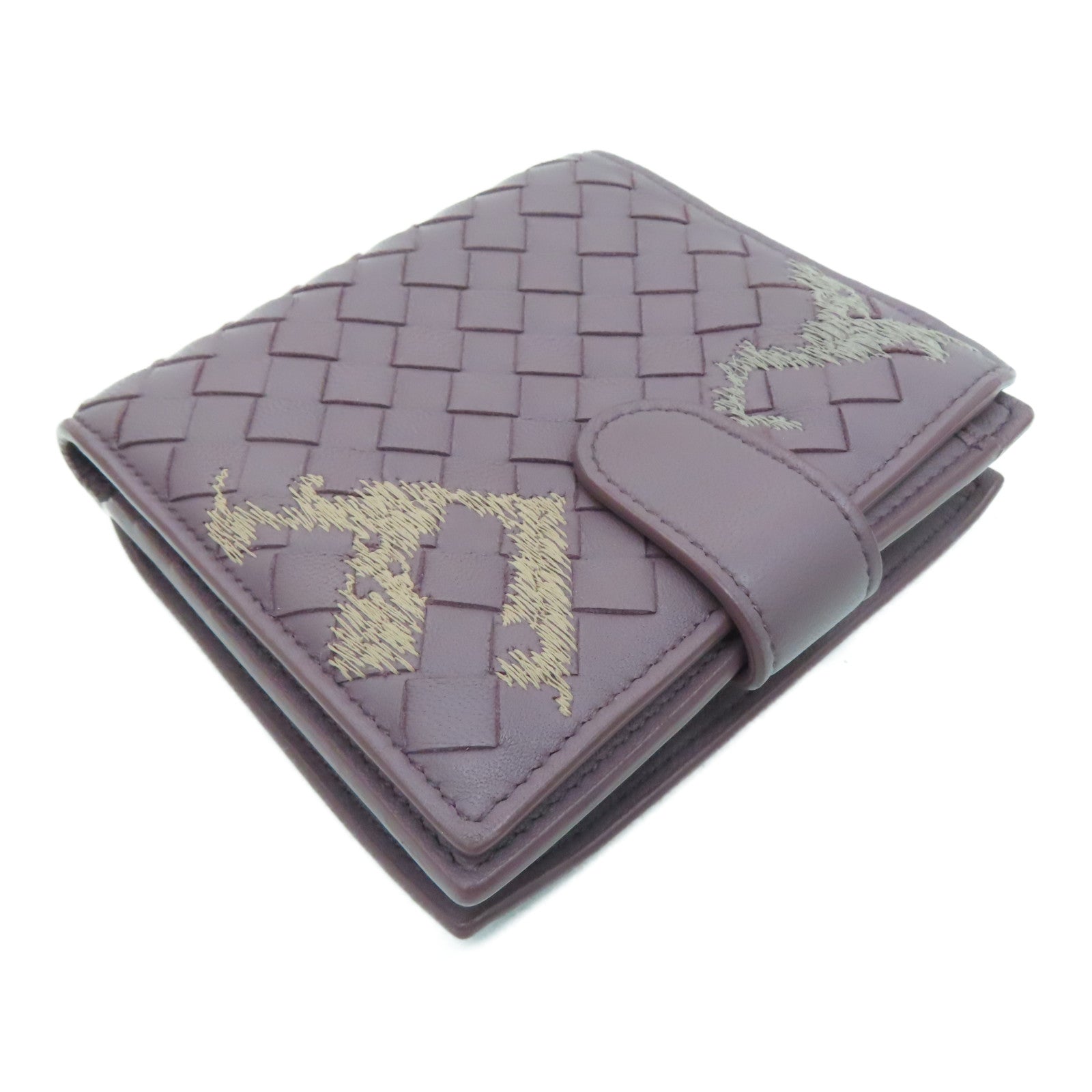 BOTTEGA VENETA 【激減優惠】羊皮皮革Wallet錢包紫色
