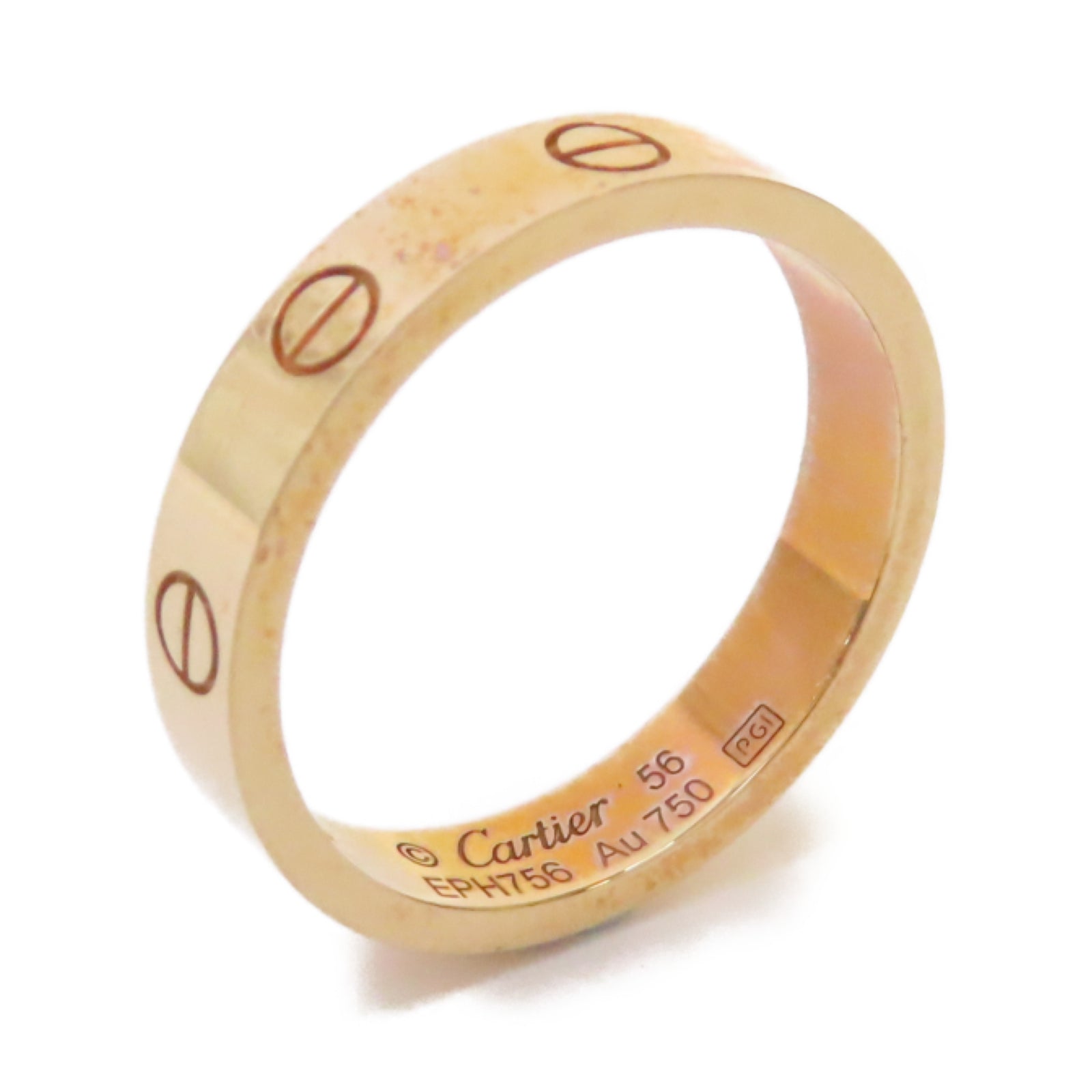 CARTIER 18K玫瑰金Love Ring 1 Diamond鑽石戒指US#7.25/#56