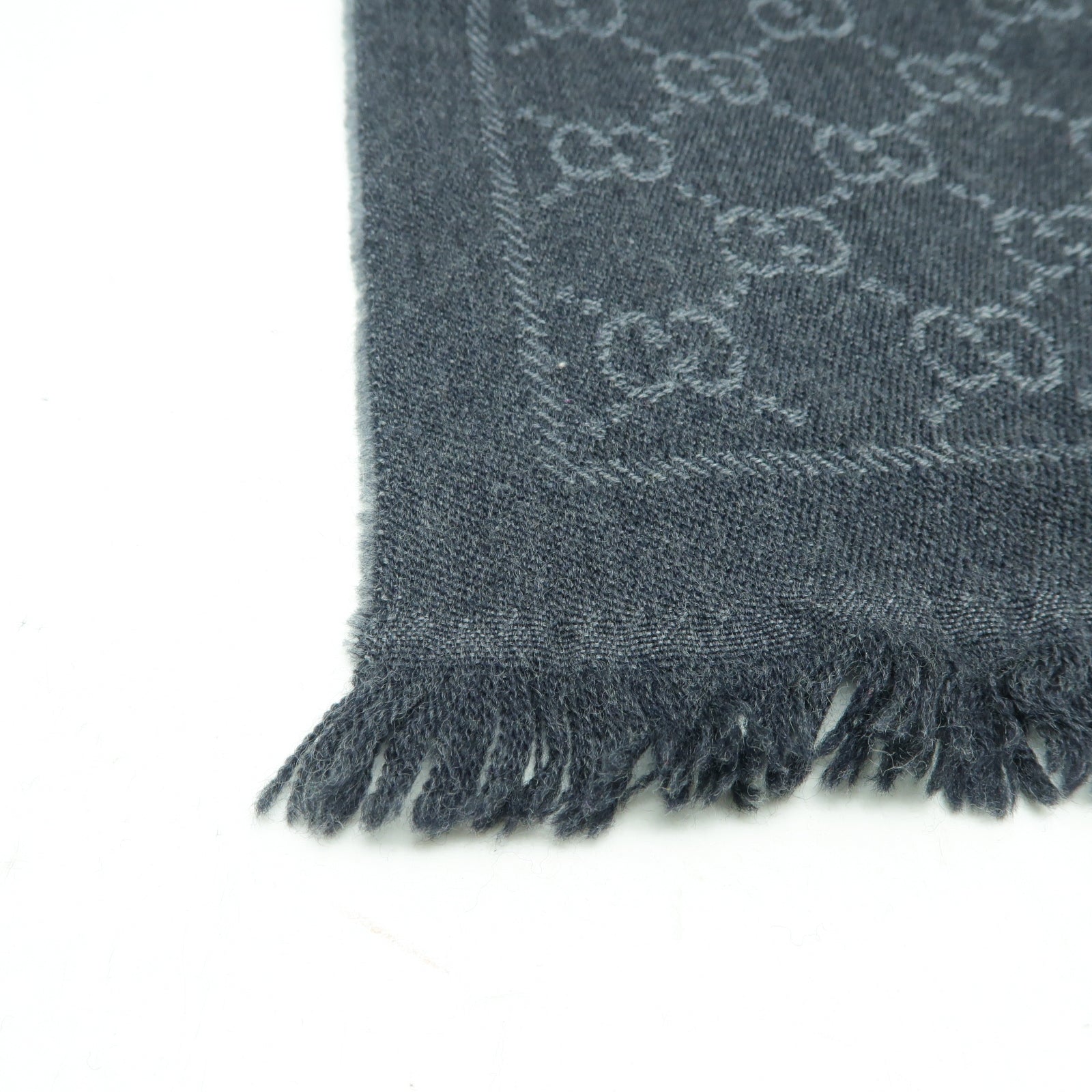 GUCCI 羊毛Muffler/Scarf圍巾灰色