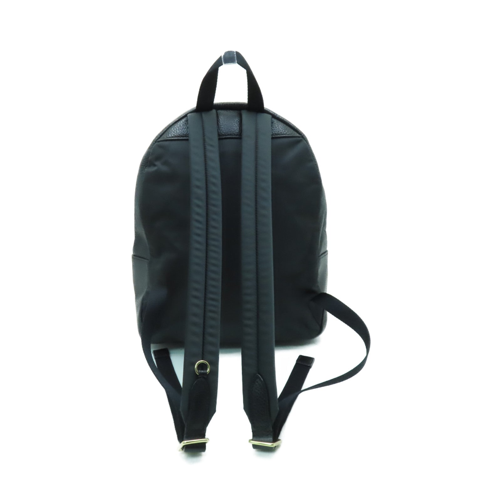 COACH 牛皮皮革Backpack金扣背包黑色