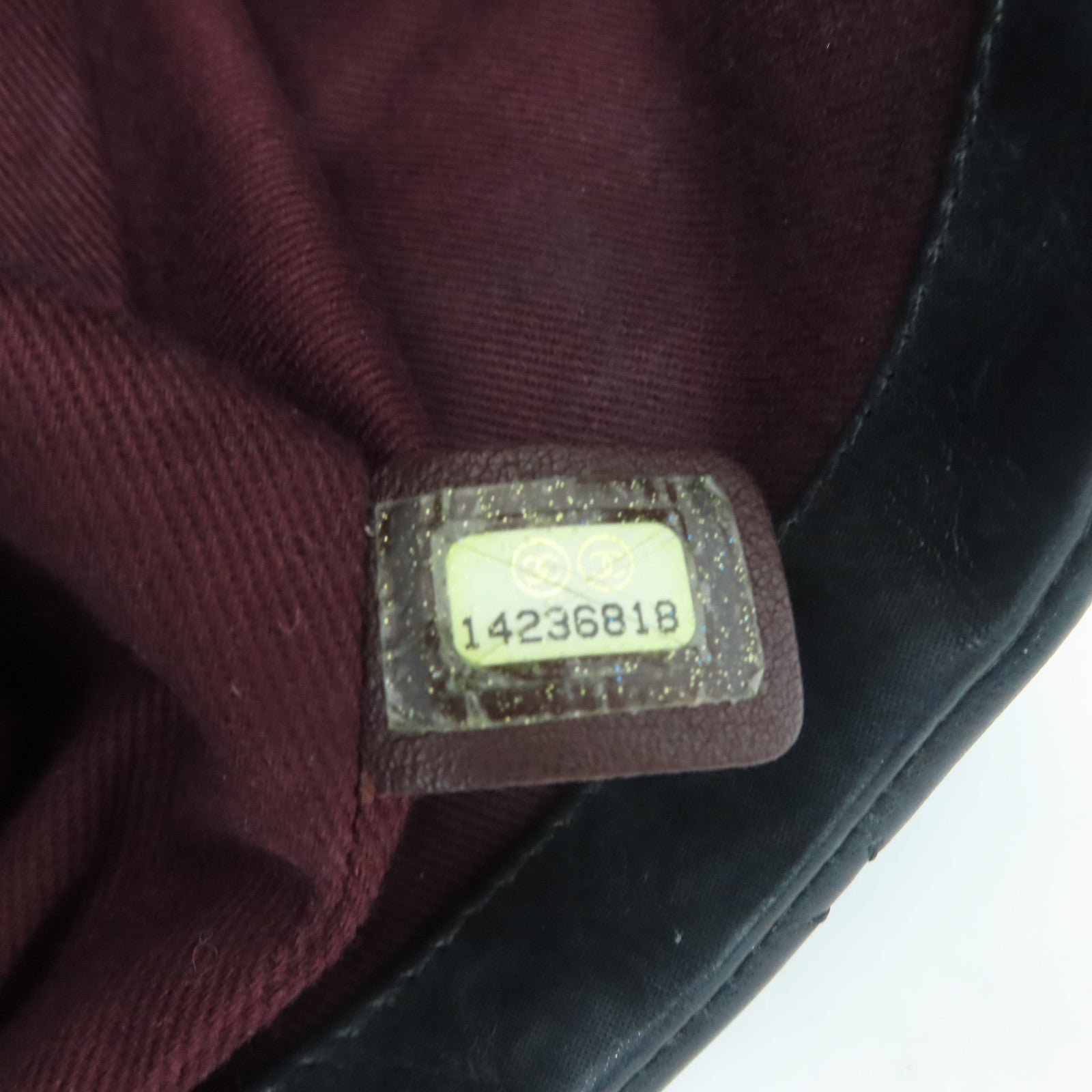 CHANEL 菱格牛皮皮革Chain Shoulder Bag银扣链带肩背袋黑色