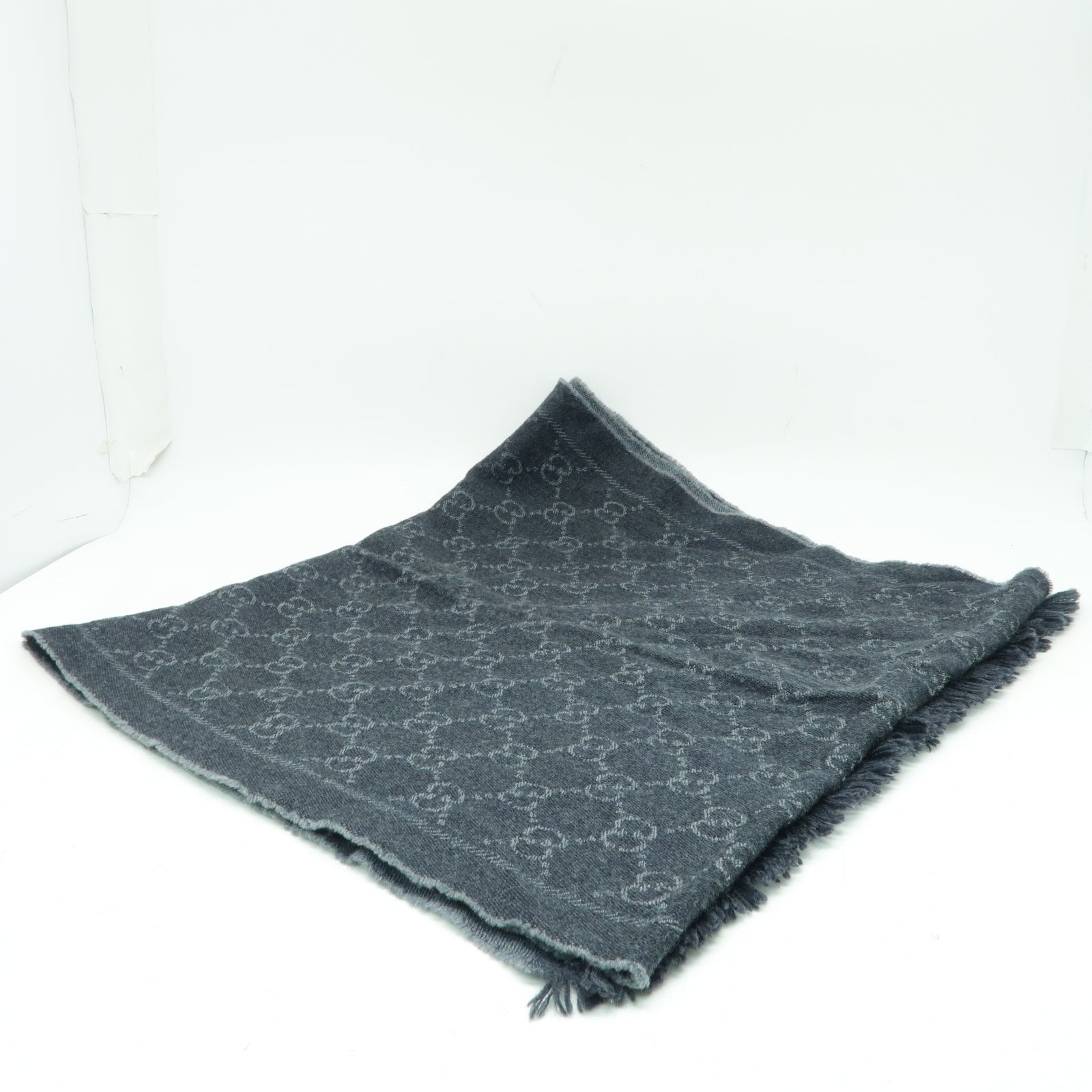 GUCCI 羊毛Muffler/Scarf圍巾灰色