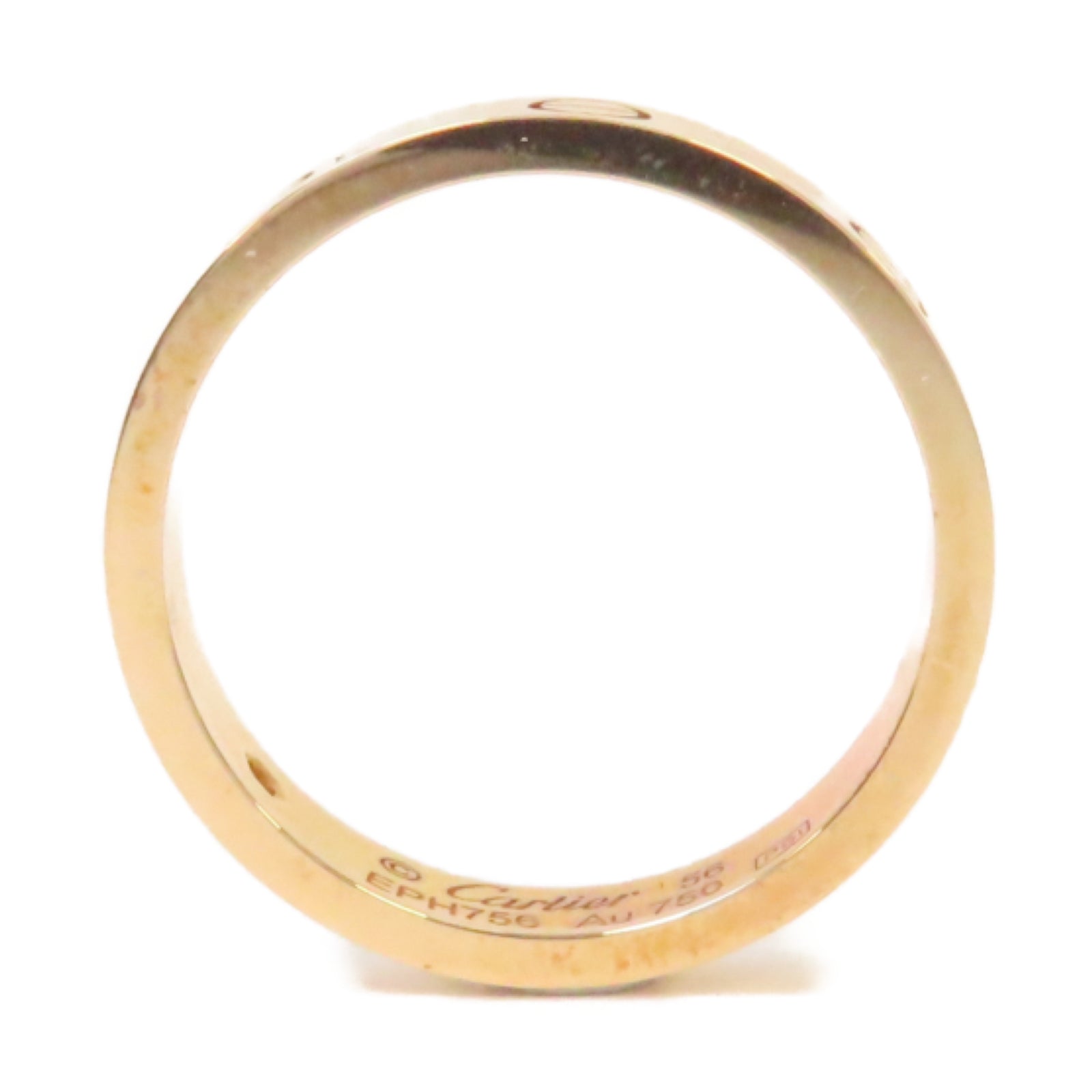 CARTIER 18K玫瑰金Love Ring 1 Diamond鑽石戒指US#7.25/#56