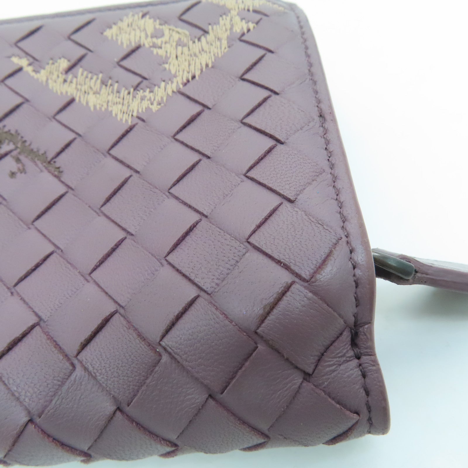 BOTTEGA VENETA 【激減優惠】羊皮皮革Wallet錢包紫色