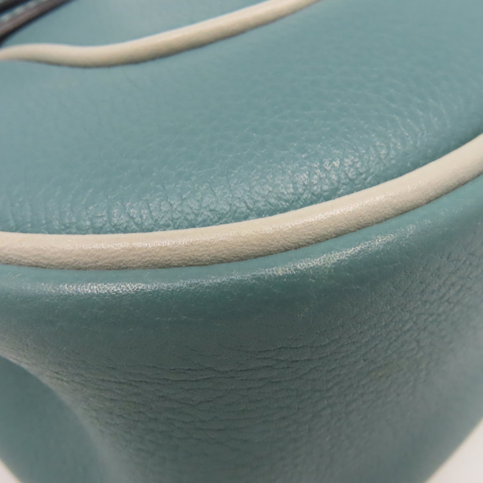 HERMES Evercolor皮革Berline Shoulder Bag銀扣肩背袋藍灰色