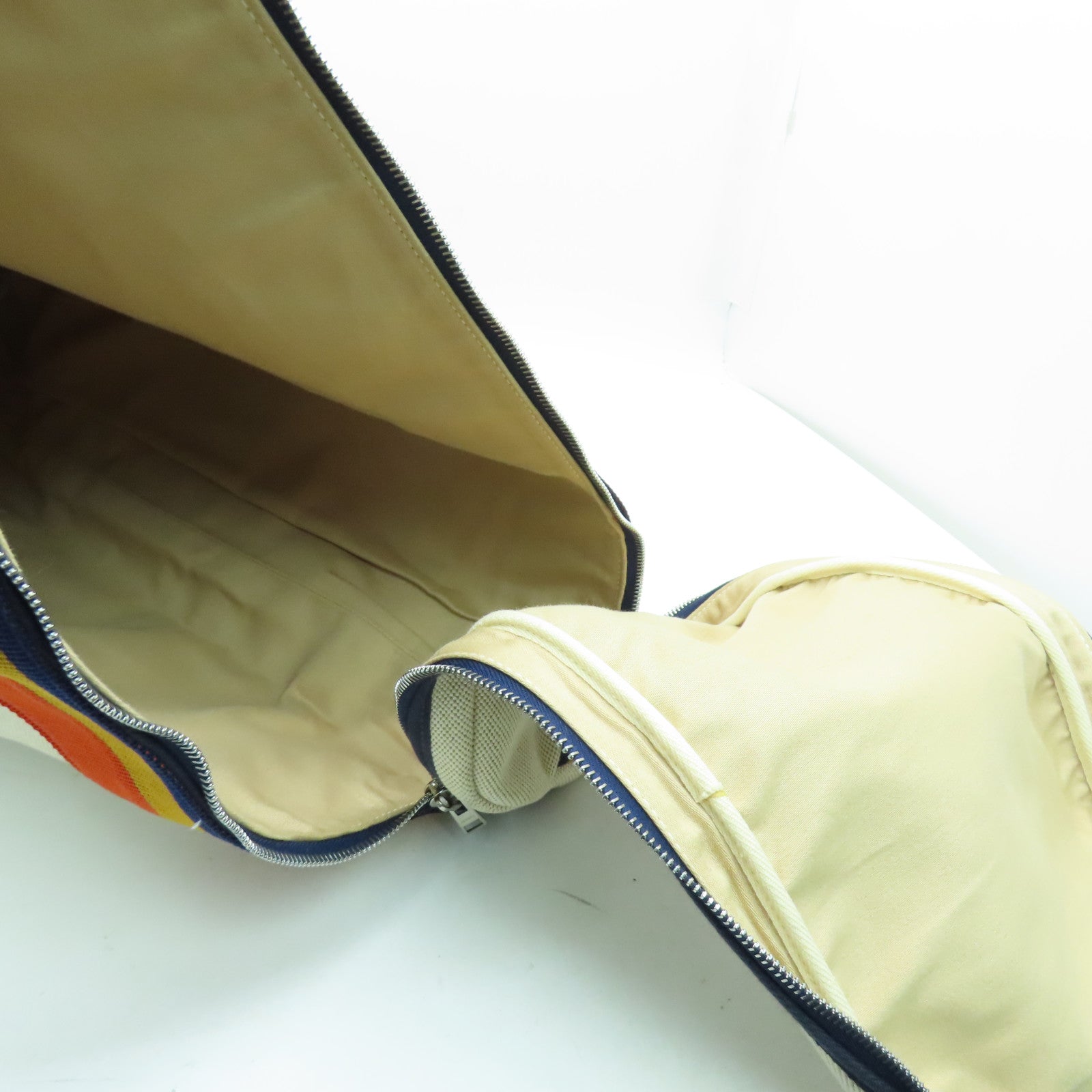 HERMES 帆布Weekender Toile手挽袋/肩背袋米色/多色