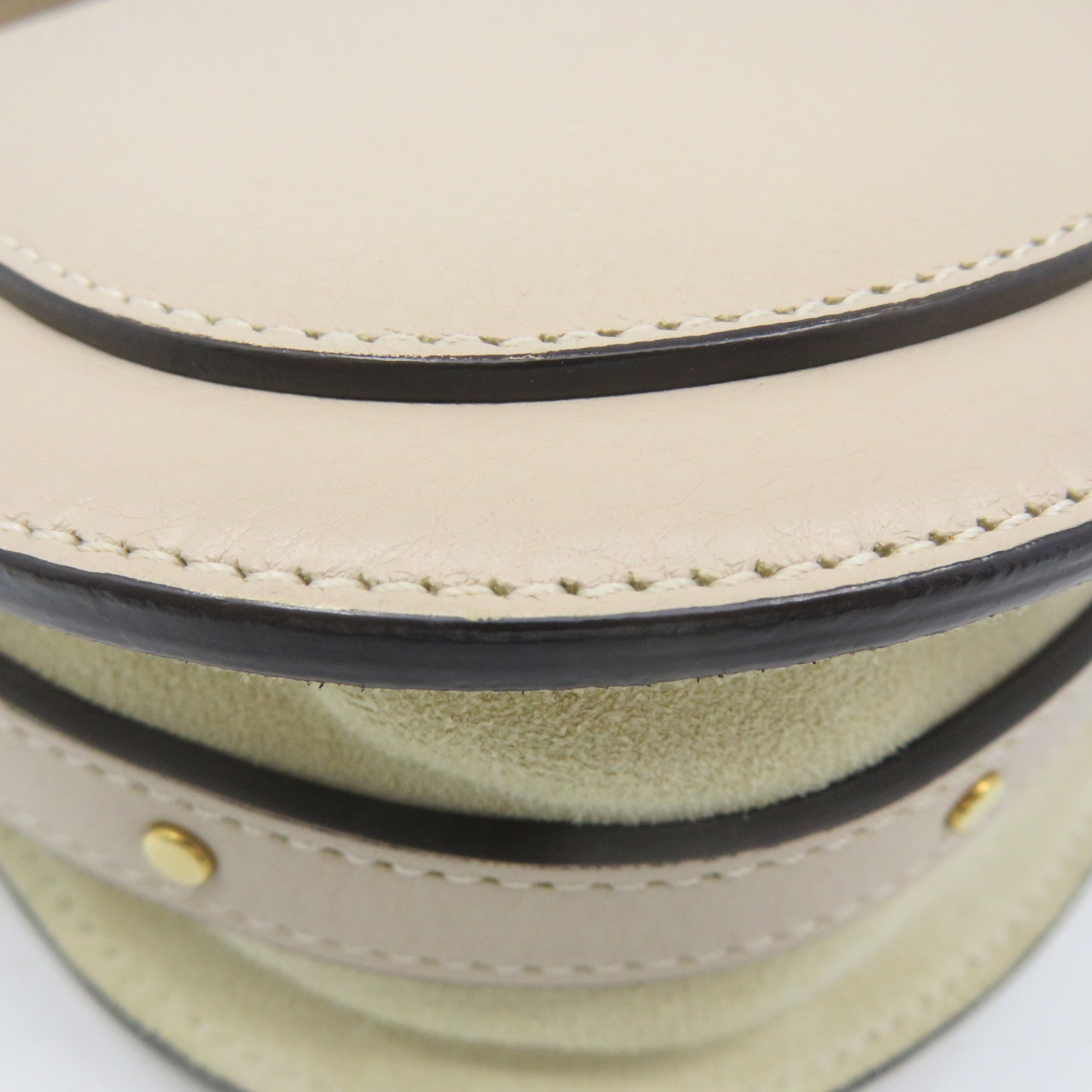 Chloe cowhide leather 2Way Shoulder Bag handle shoulder bag apricot color