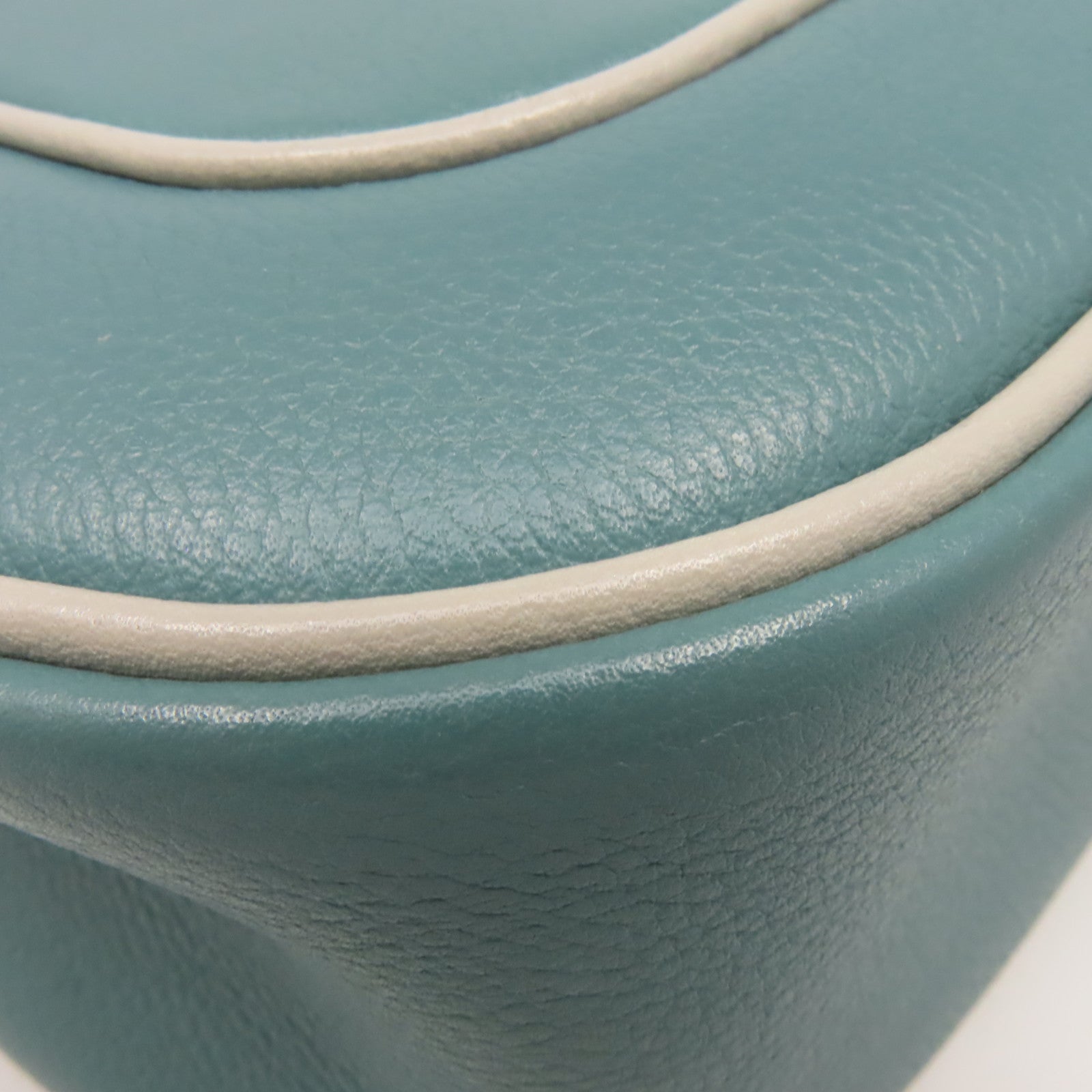 HERMES Evercolor皮革Berline Shoulder Bag銀扣肩背袋藍灰色