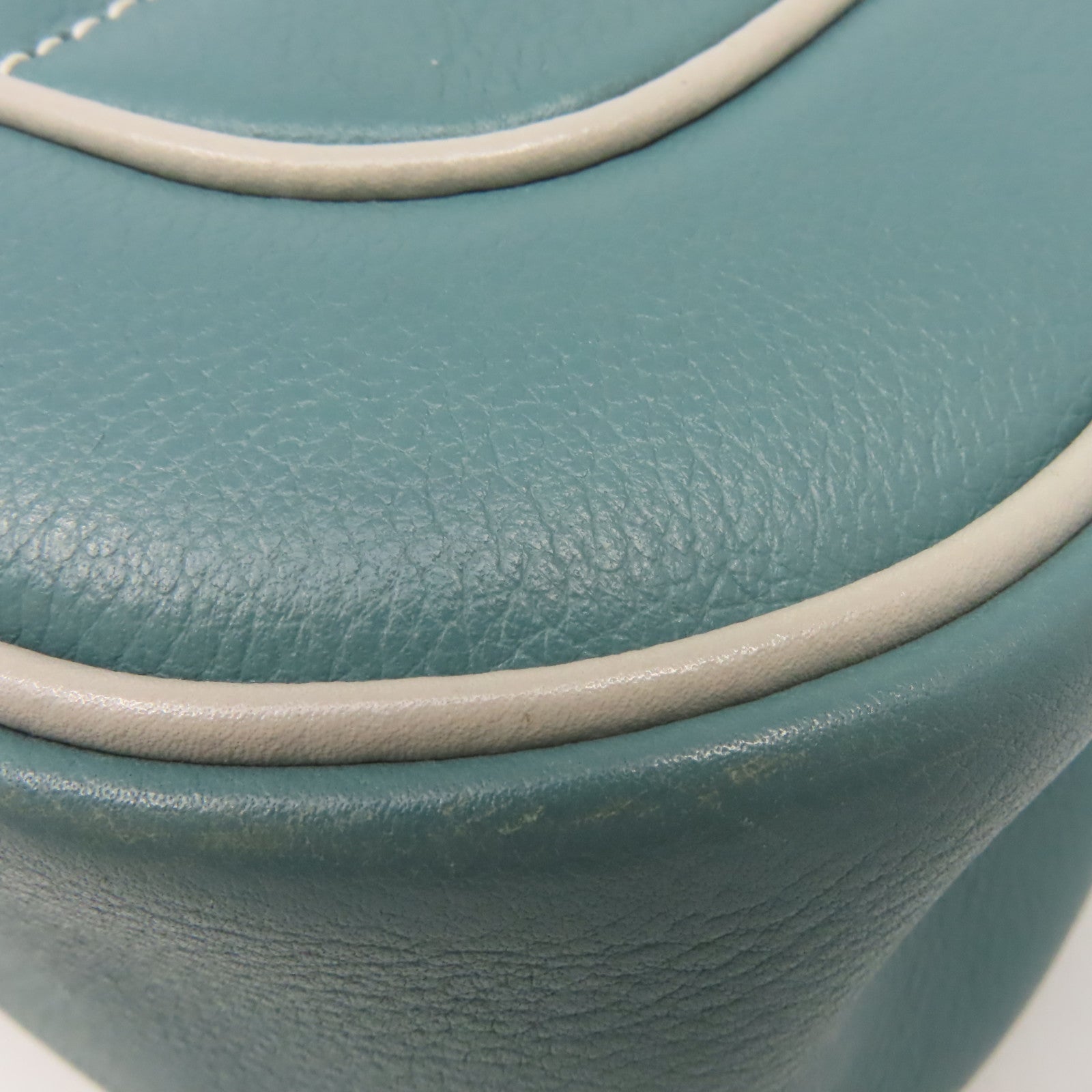 HERMES Evercolor皮革Berline Shoulder Bag銀扣肩背袋藍灰色