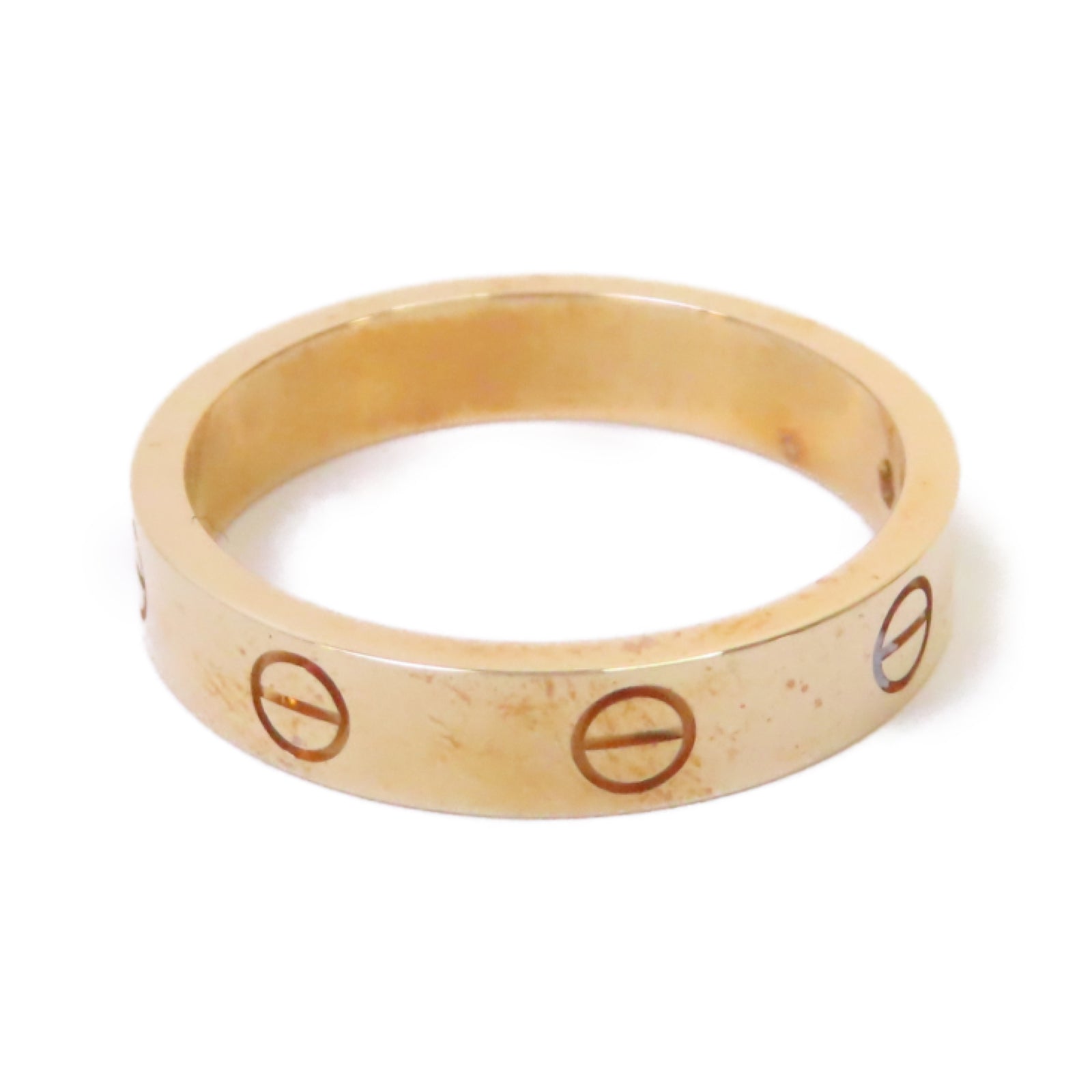 CARTIER 18K玫瑰金Love Ring 1 Diamond鑽石戒指US#7.25/#56