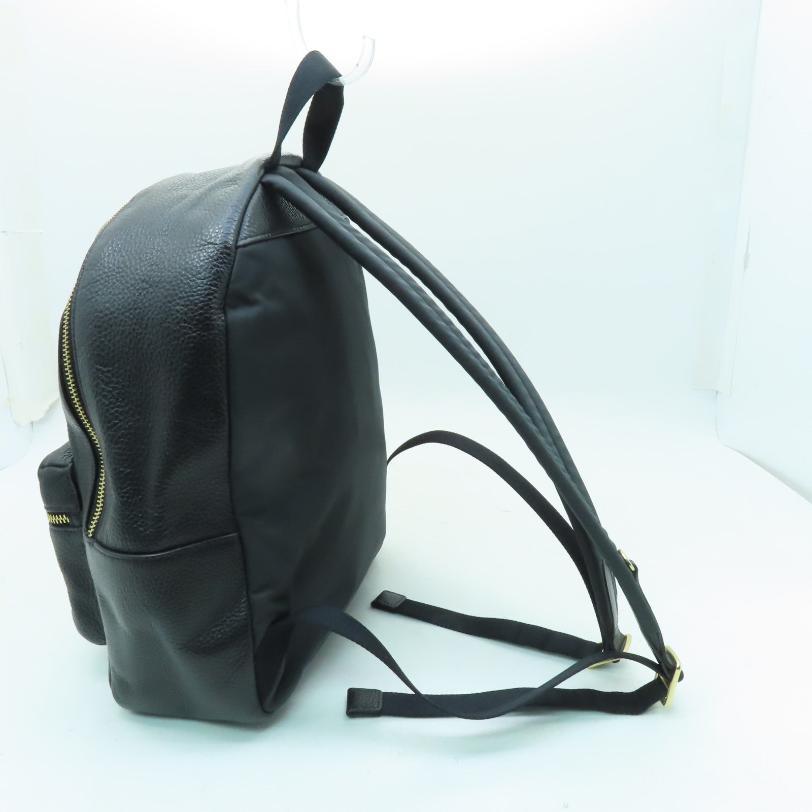COACH 牛皮皮革Backpack金扣背包黑色