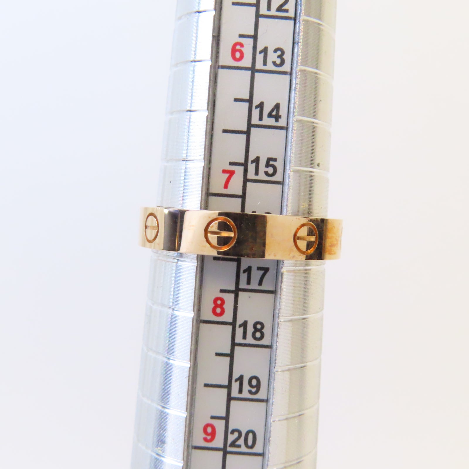 CARTIER 18K玫瑰金Love Ring 1 Diamond鑽石戒指US#7.25/#56