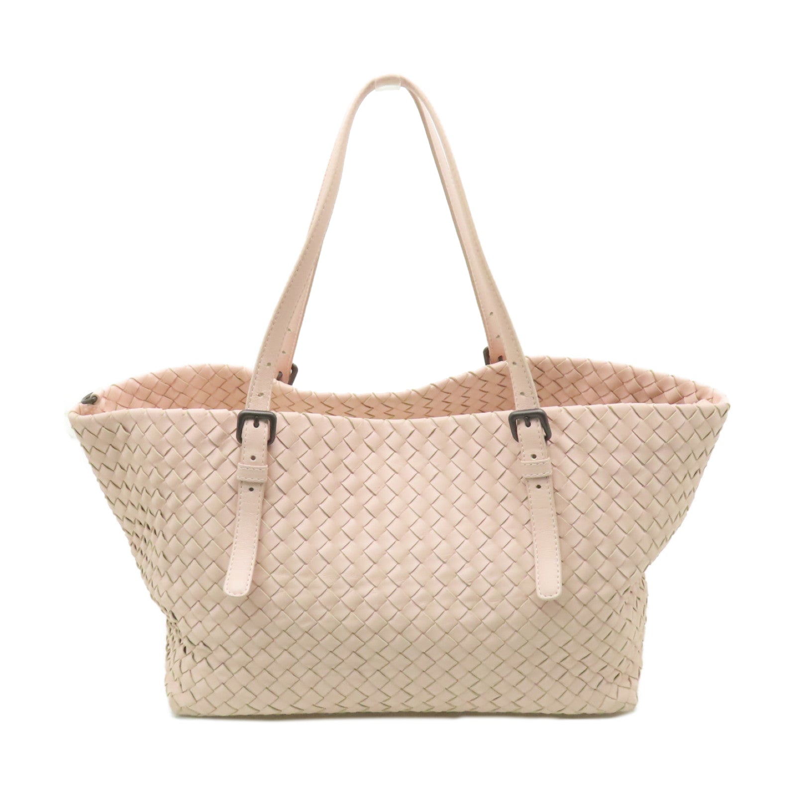 BOTTEGA VENETA 【激減優惠】織紋皮革Shoulder Bag肩背袋粉紅色