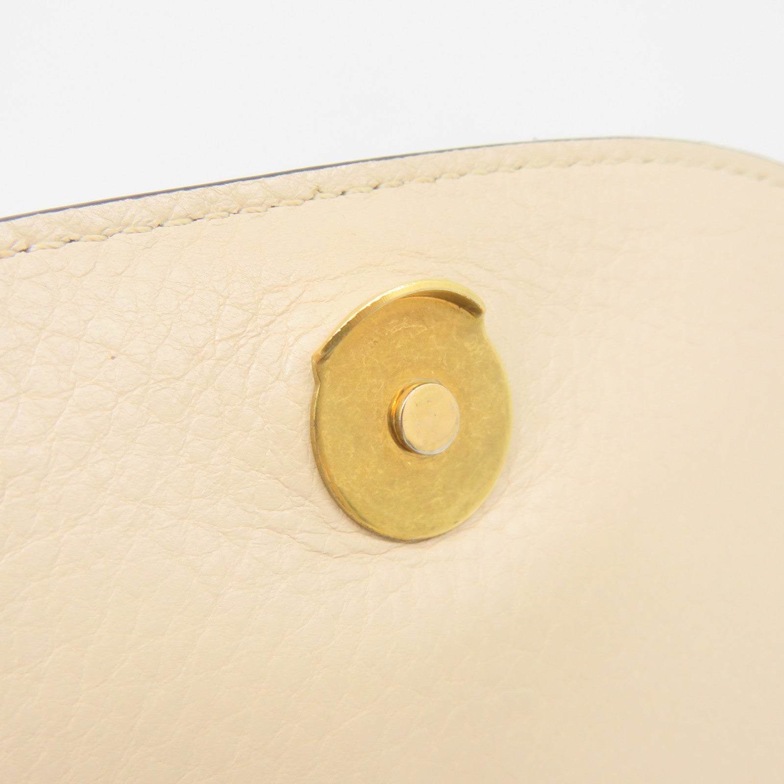 Chloe cowhide leather 2Way Shoulder Bag handle shoulder bag apricot color