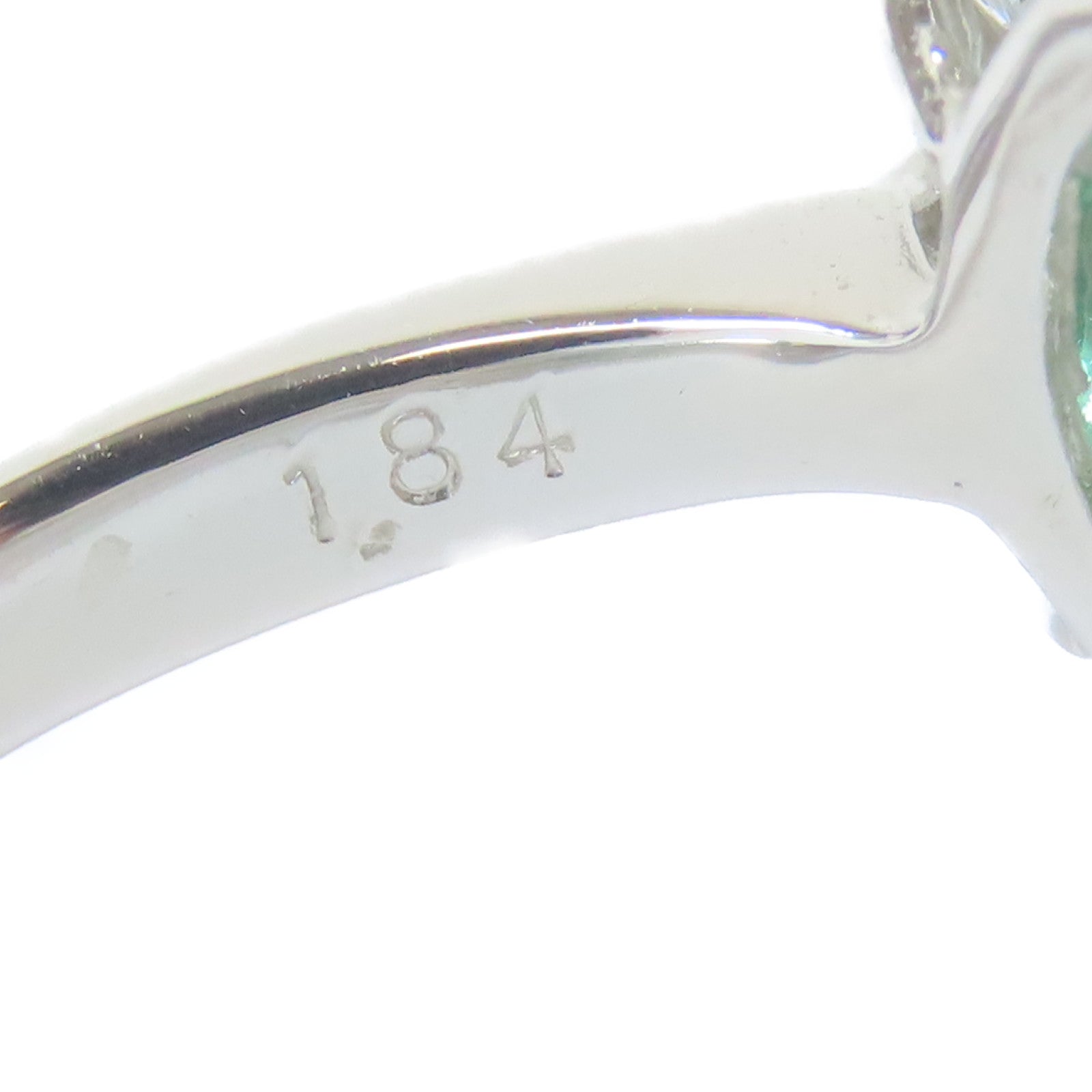 JEWELRY PT鉑金Emerald/Diamond Ring 2.33ct綠寶石/1.84ct鑽石戒指US#6.5