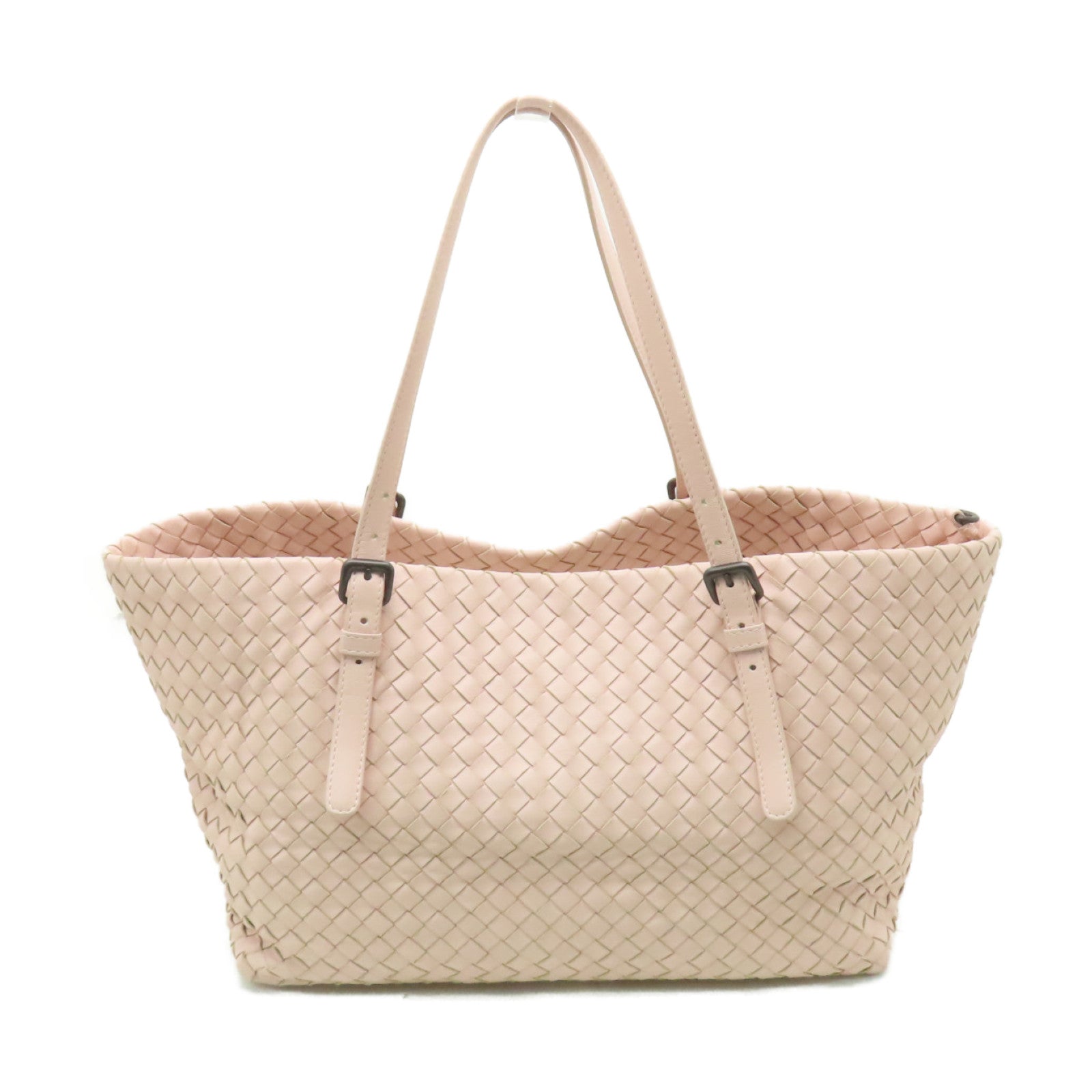 BOTTEGA VENETA 【激減優惠】織紋皮革Shoulder Bag肩背袋粉紅色