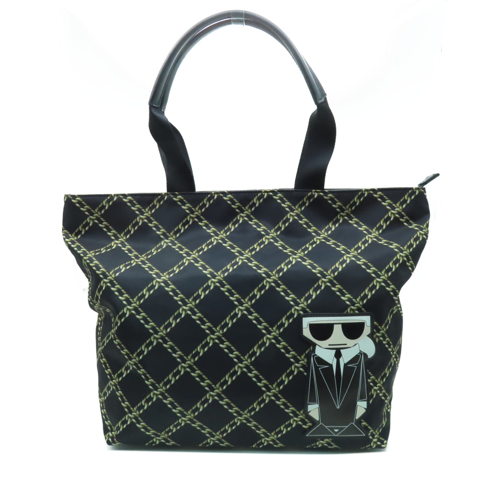 KARL LAGERFELD 尼龍Karl Lagerfeld Tote Bag金扣手挽袋黑色