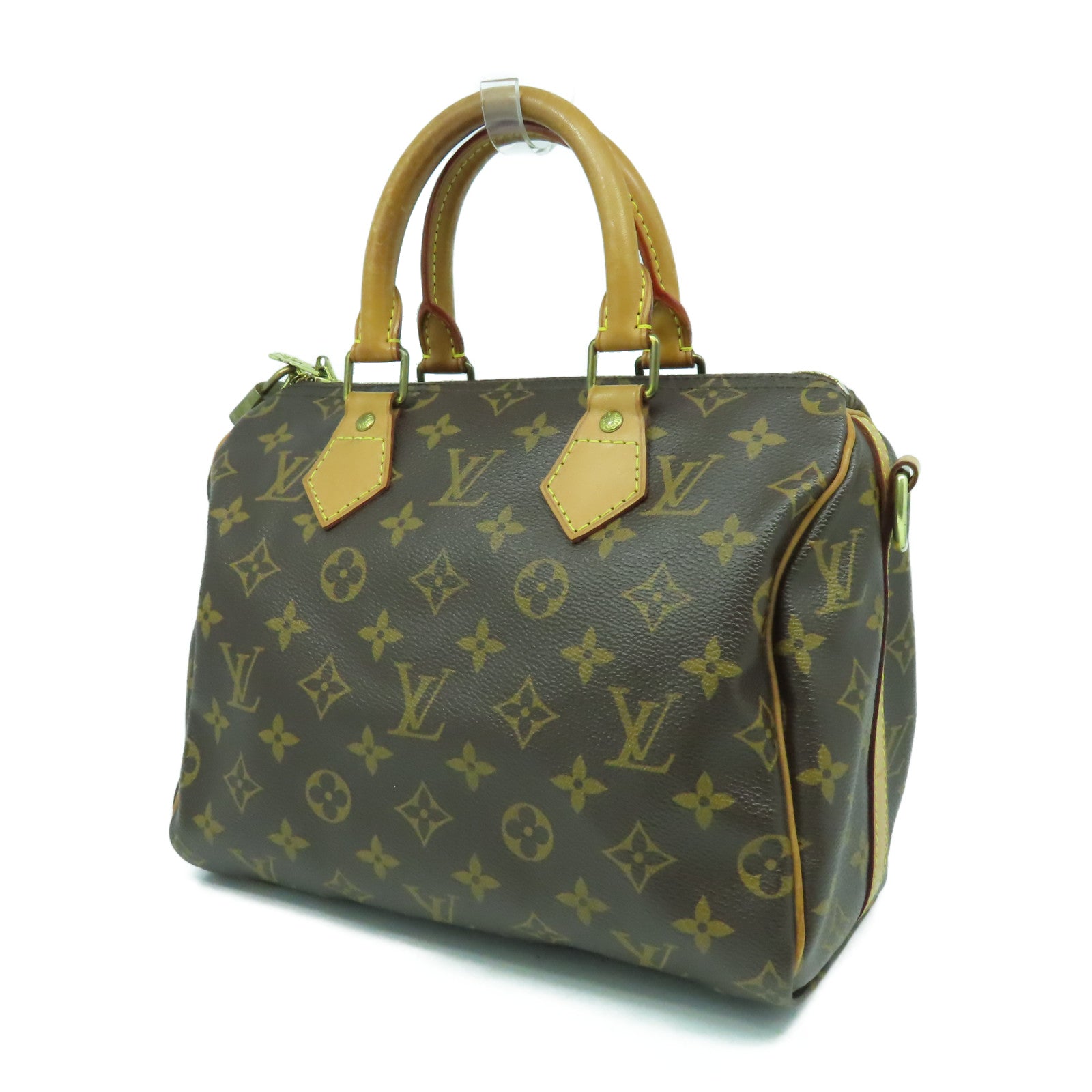 LOUIS VUITTON Monogram Speedy Bandouliere 25金扣手挽肩背兩用袋啡色