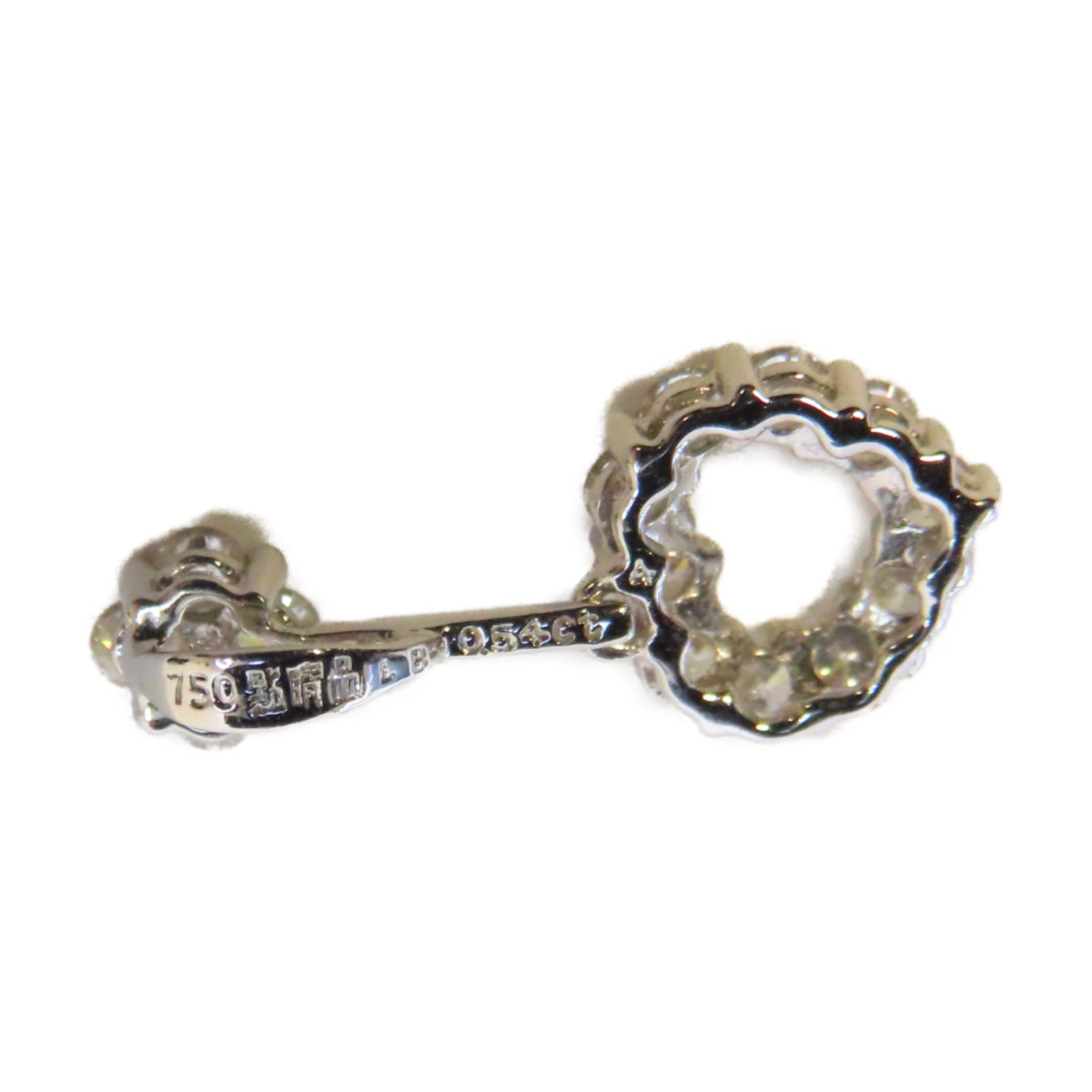 JEWELRY 18K白金Diamond Pendant 0.54ct鑽石吊墜
