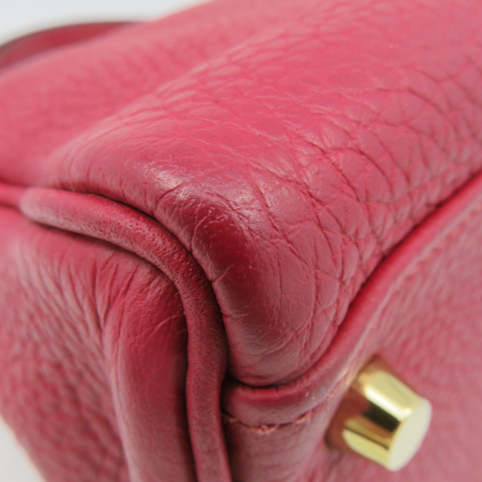 HERMES 【激減優惠】Togo皮革Kelly 32 2Way Hand Bag金扣手挽肩背兩用袋法拉利紅