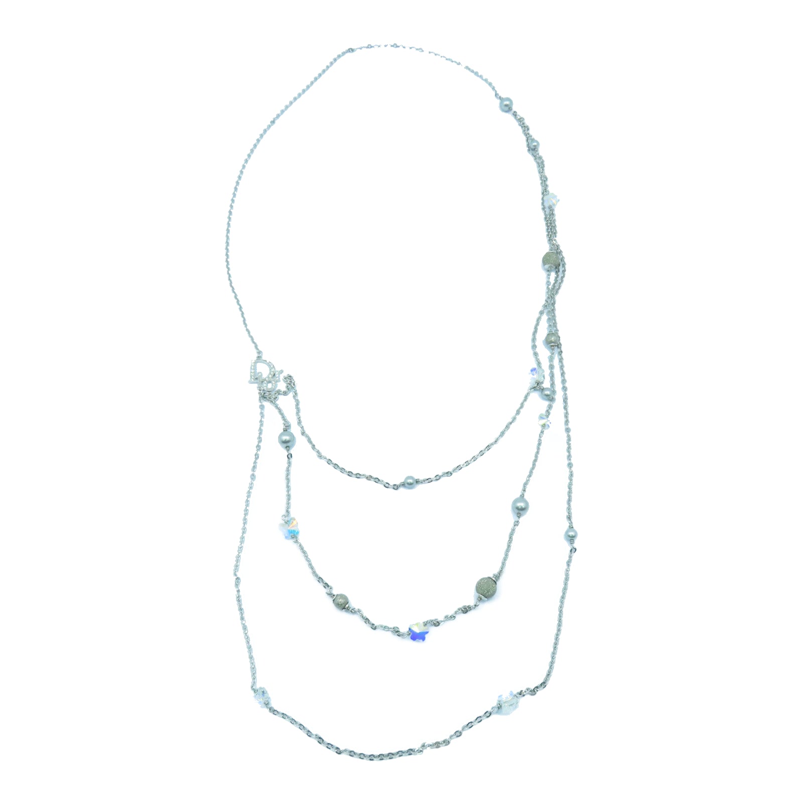 Dior 金屬Necklaces項鍊銀色