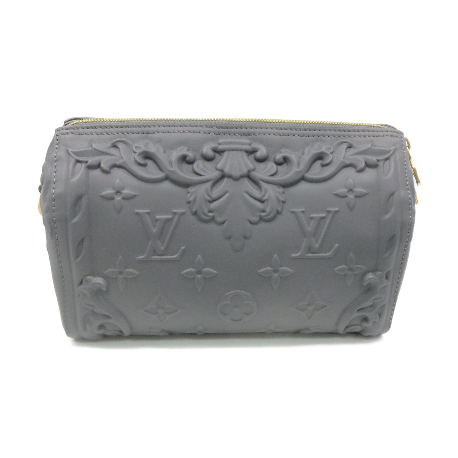 LOUIS VUITTON 牛皮皮革City Keepall Shoulder Bag肩背袋灰色
