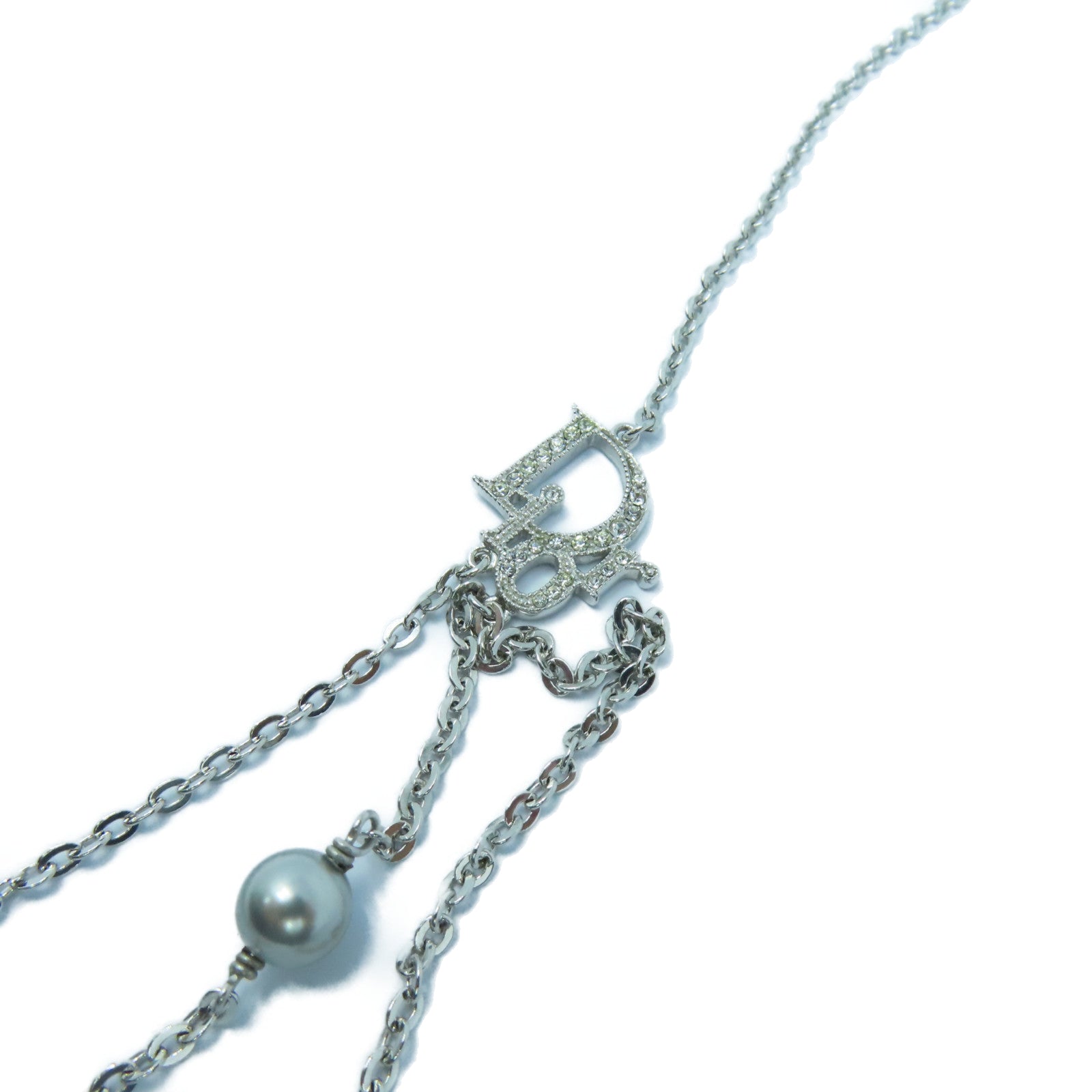 Dior 金屬Necklaces項鍊銀色