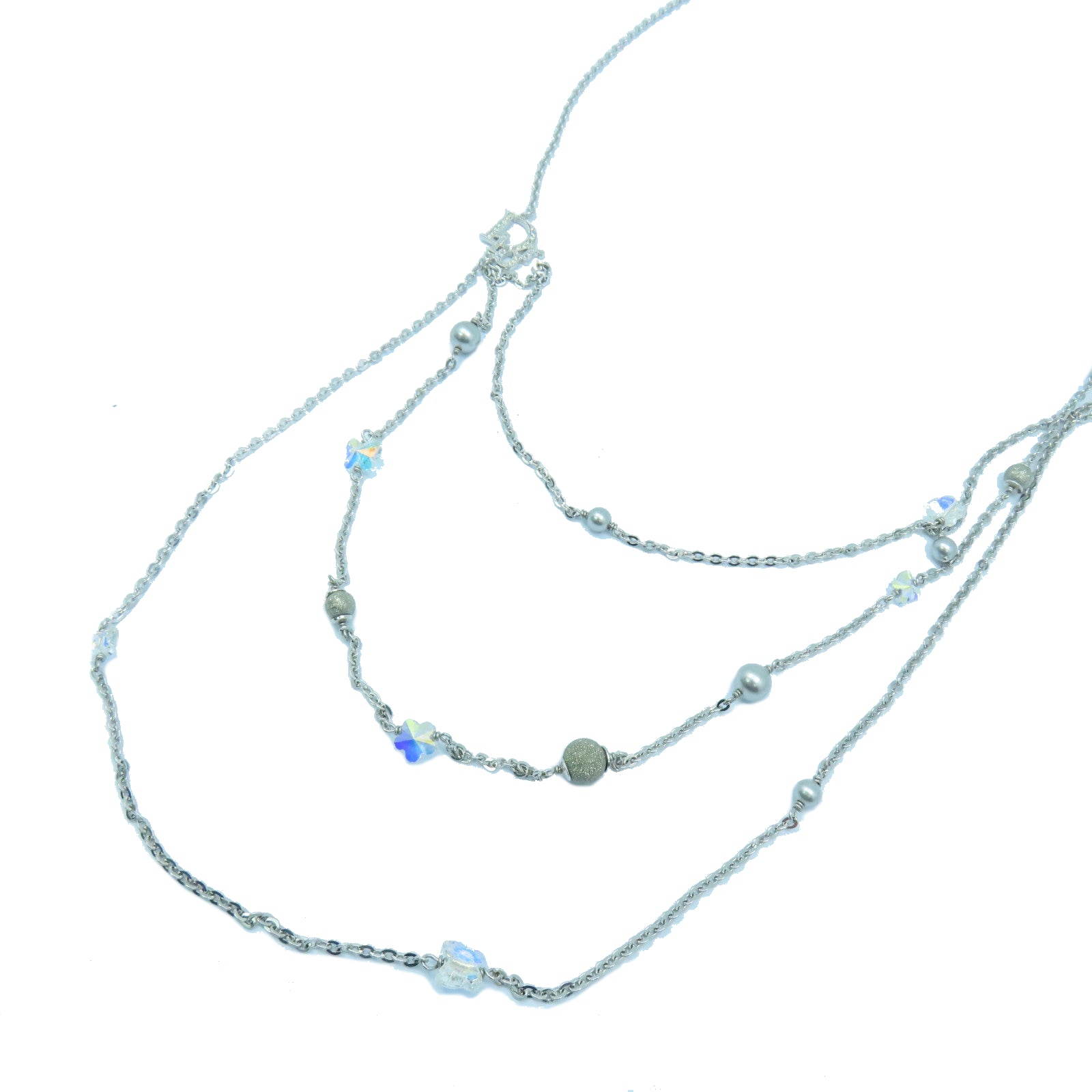 Dior 金屬Necklaces項鍊銀色