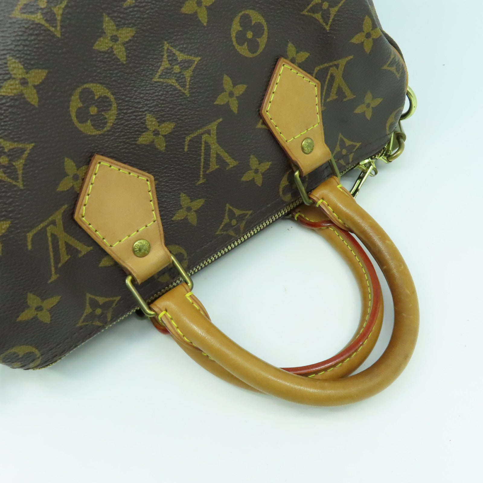 LOUIS VUITTON Monogram Speedy Bandouliere 25金扣手挽肩背兩用袋啡色