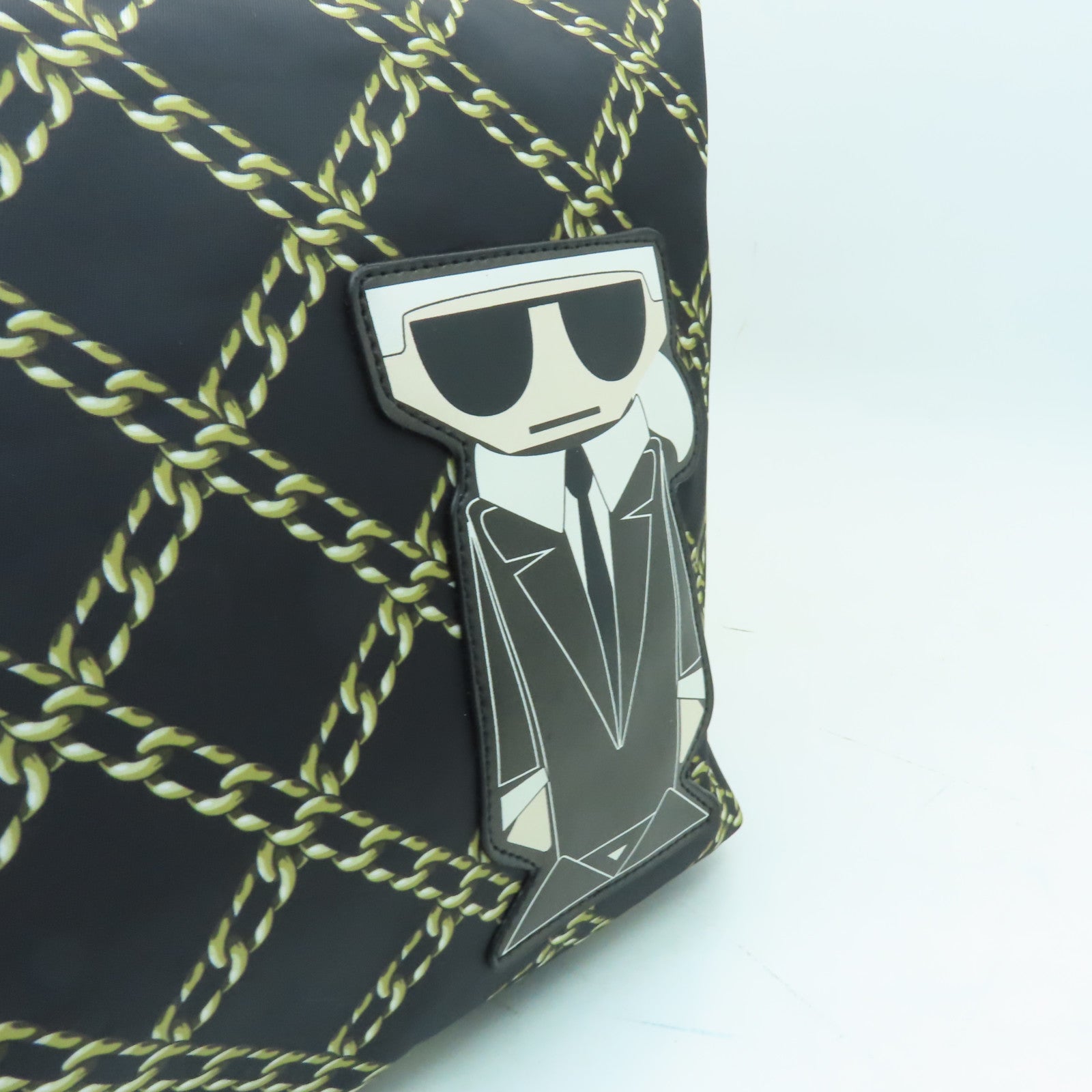 KARL LAGERFELD 尼龍Karl Lagerfeld Tote Bag金扣手挽袋黑色