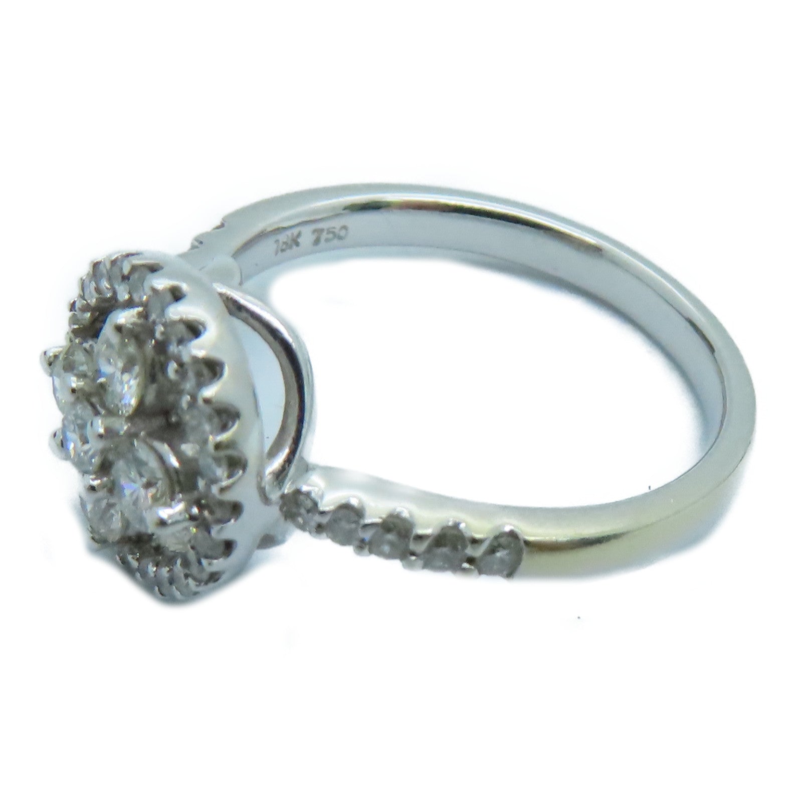 JEWELRY 18K白金Diamond Ring鑽石戒指 US#6.25