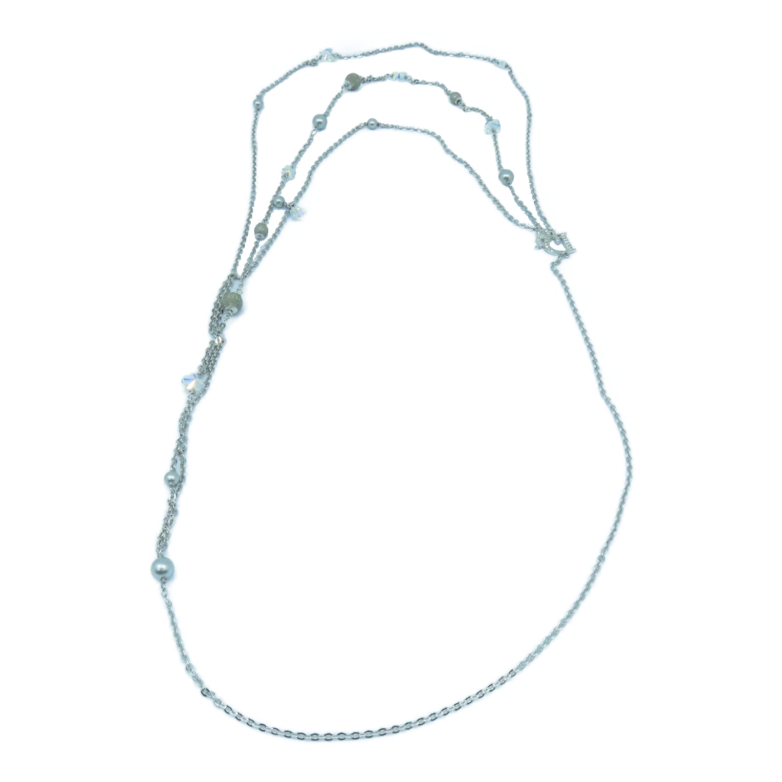 Dior 金屬Necklaces項鍊銀色