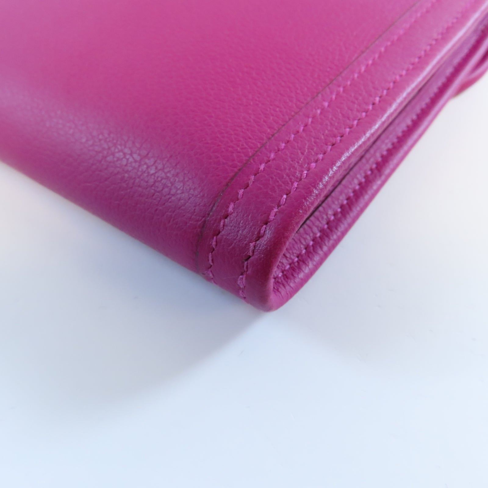 HERMES Evercolor皮革Jige 29手拿包Rose Shocking驚艷粉色