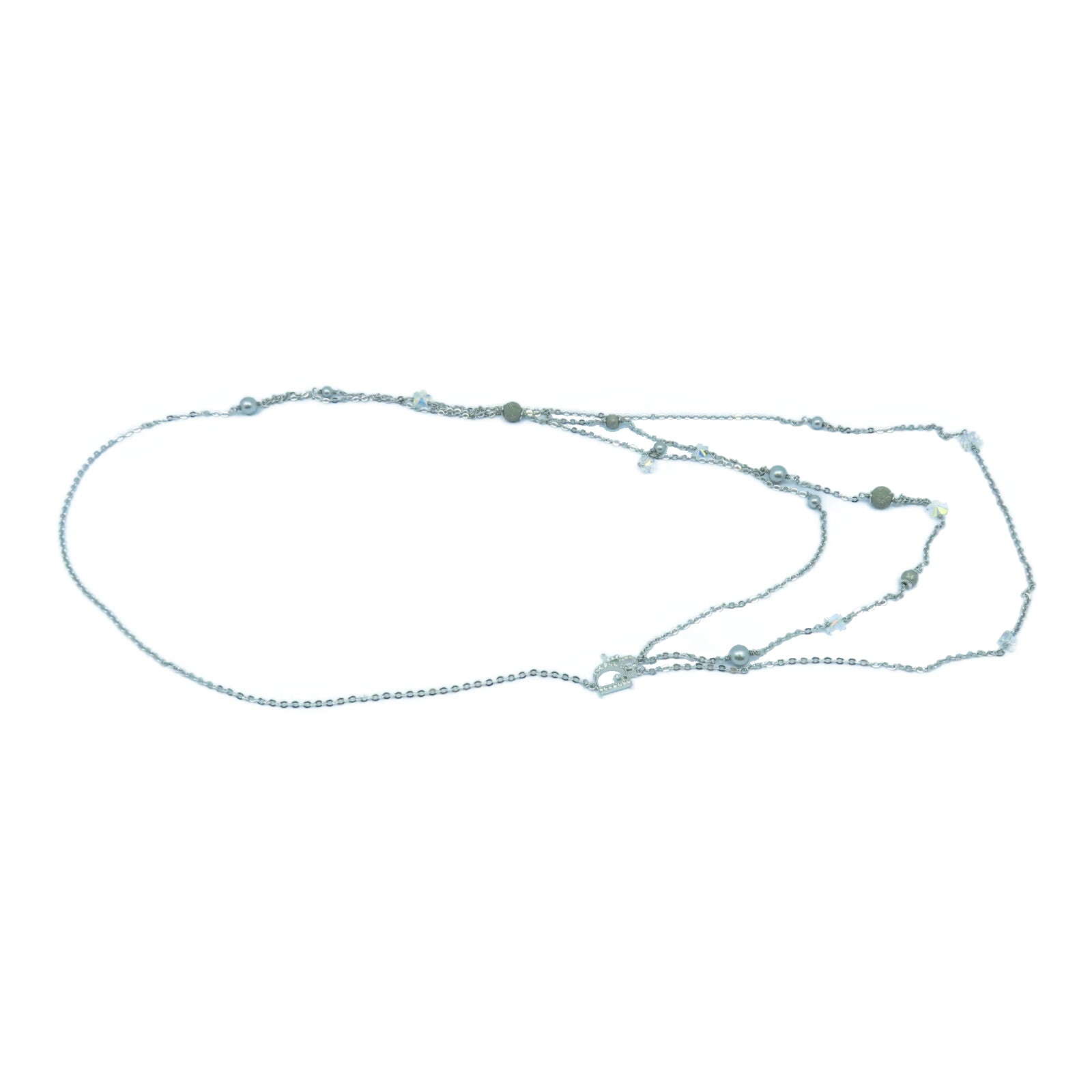 Dior 金屬Necklaces項鍊銀色