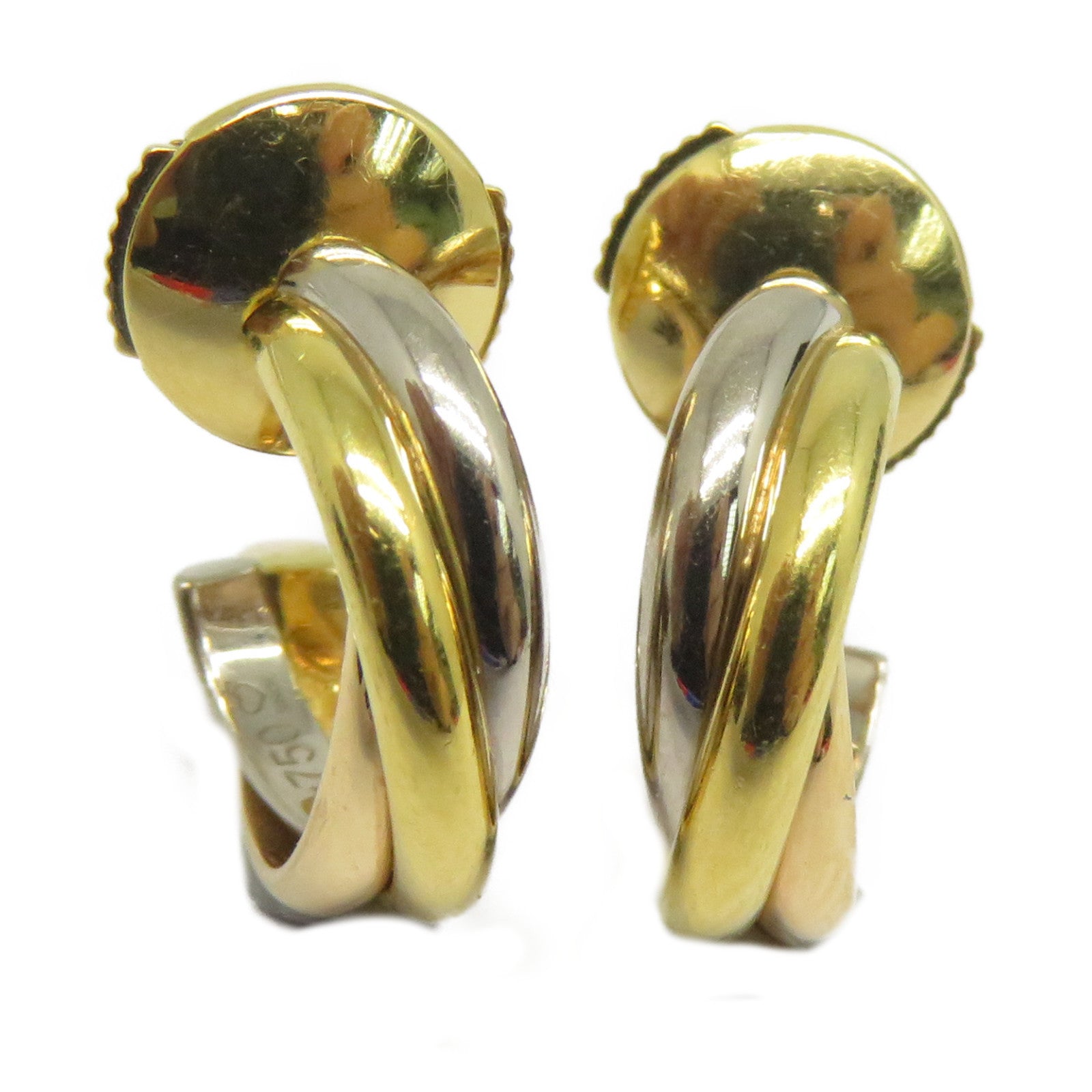 CARTIER 18K黃金/白金Earrings耳環