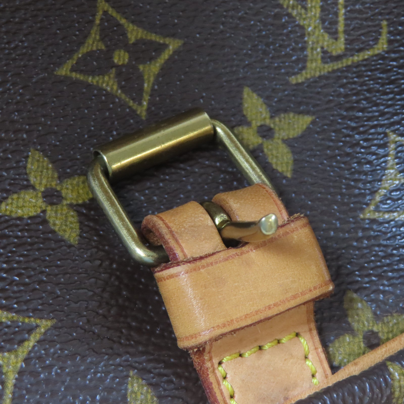 LOUIS VUITTON Monogram Saumur 30金扣肩背袋啡色