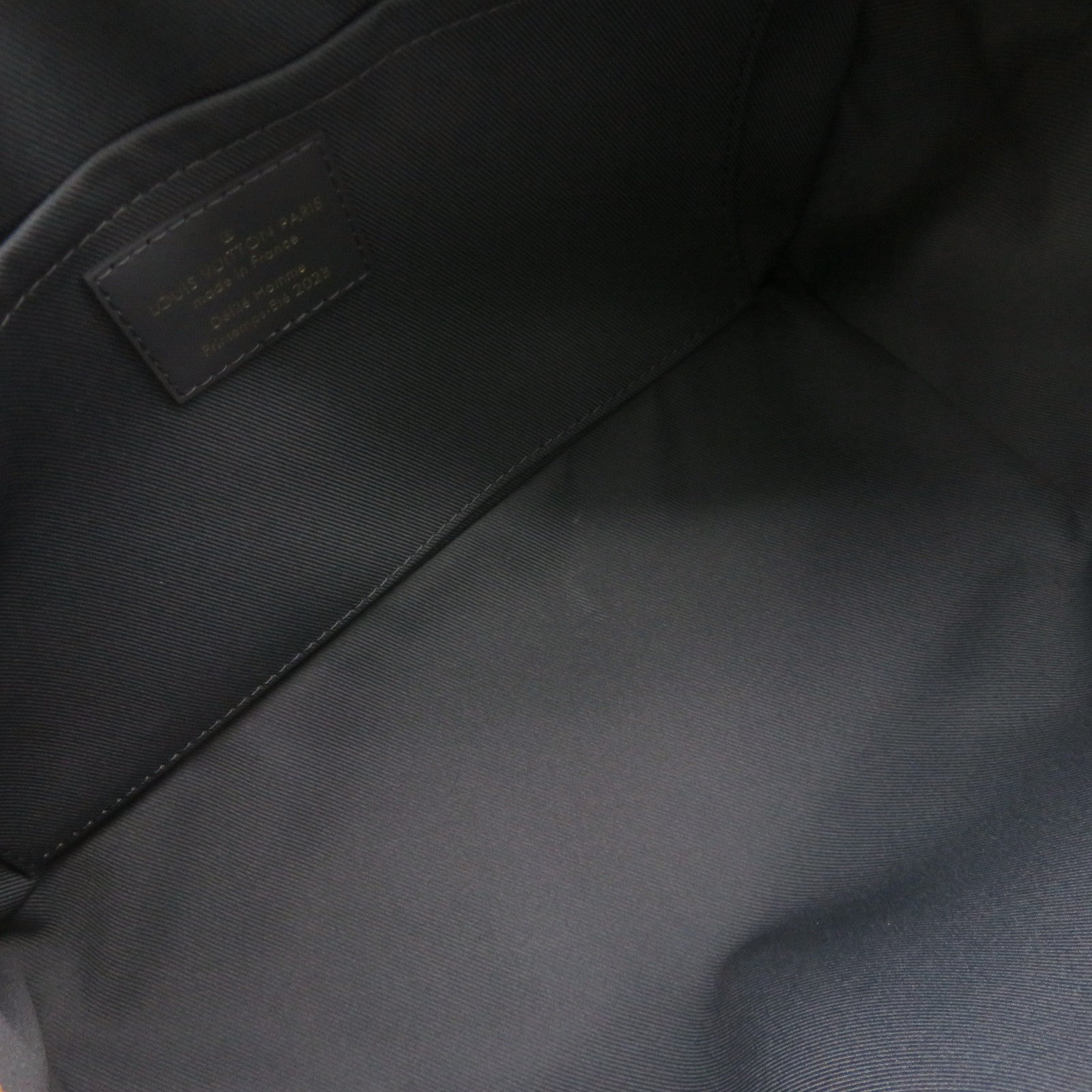 LOUIS VUITTON 牛皮皮革City Keepall Shoulder Bag肩背袋灰色