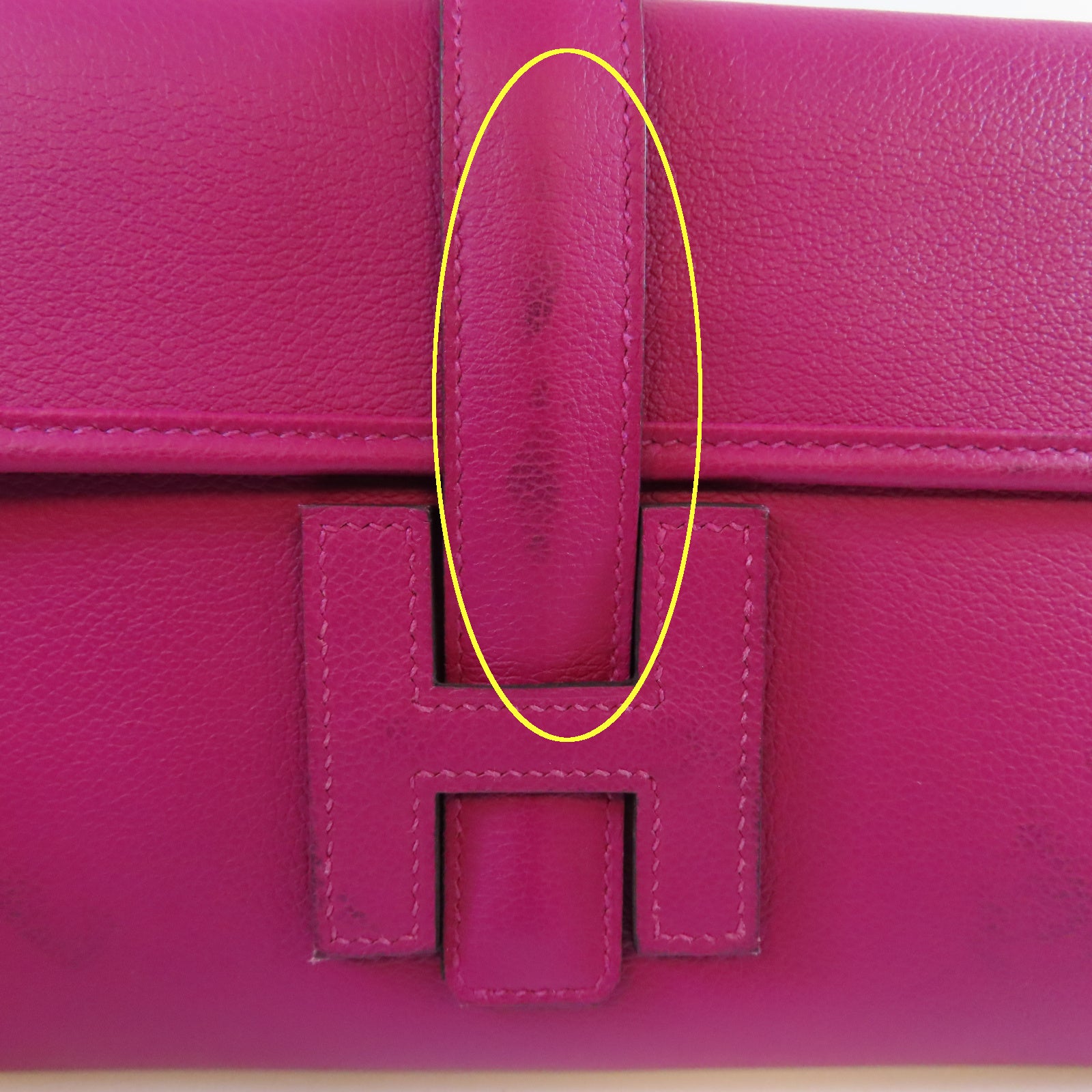HERMES Evercolor皮革Jige 29手拿包Rose Shocking驚艷粉色
