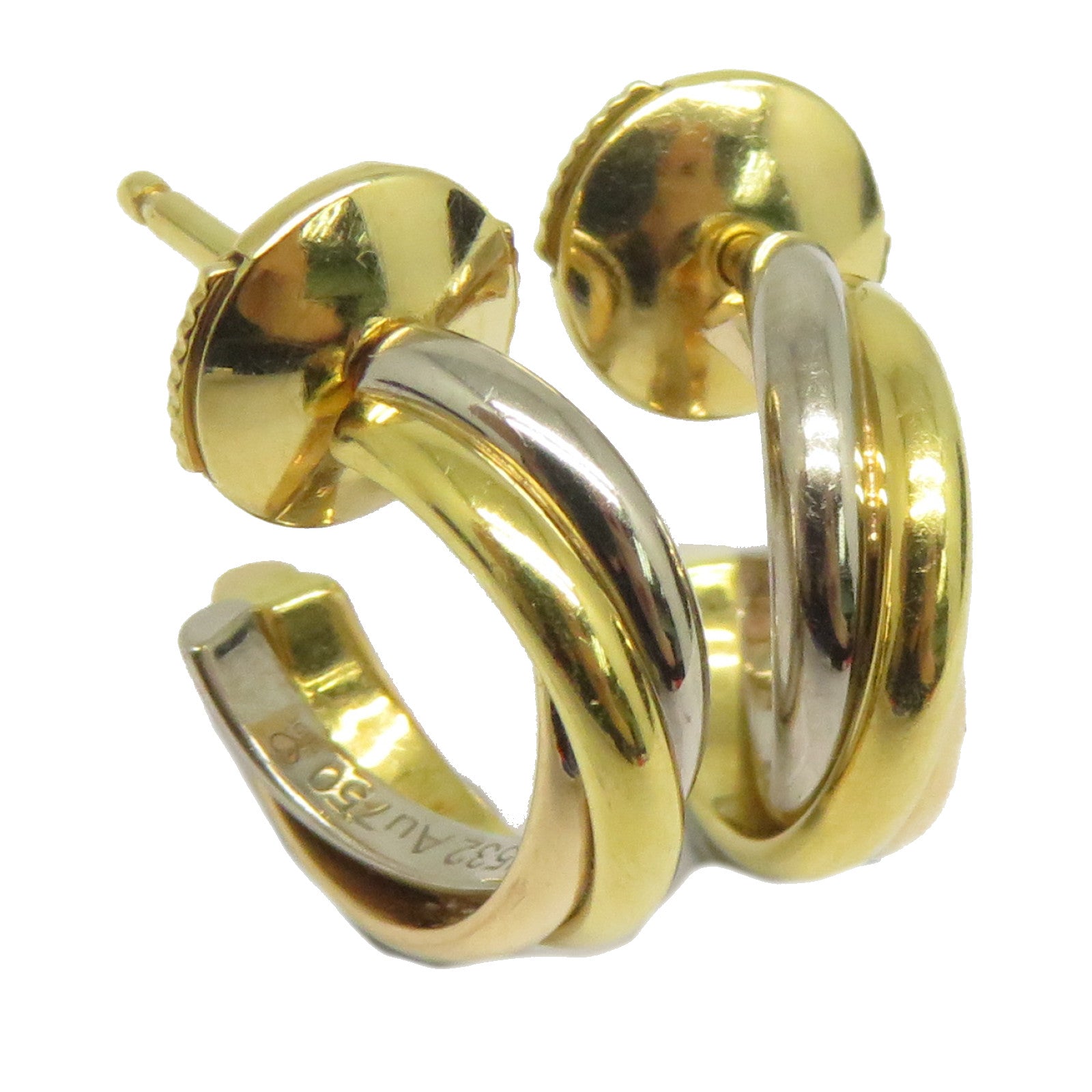CARTIER 18K黃金/白金Earrings耳環