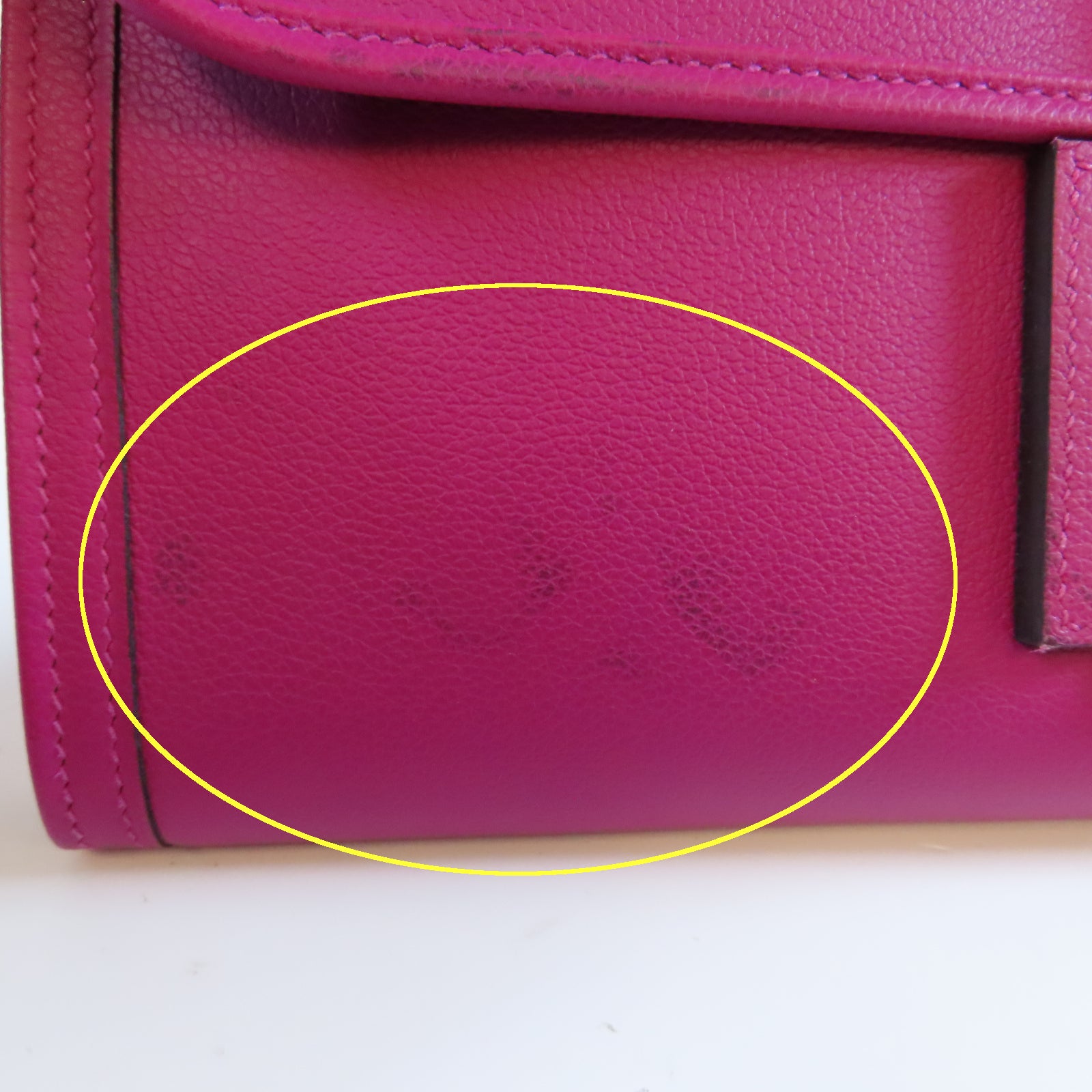 HERMES Evercolor皮革Jige 29手拿包Rose Shocking驚艷粉色