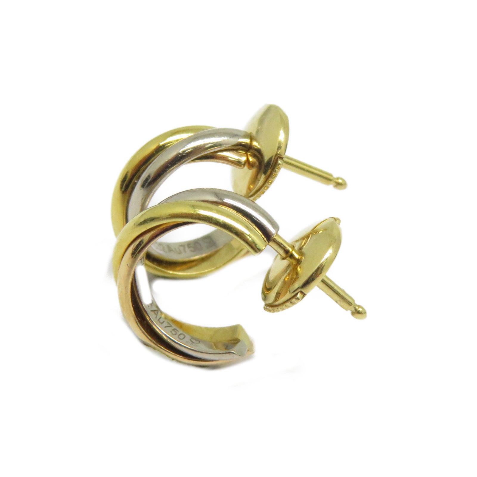 CARTIER 18K黃金/白金Earrings耳環