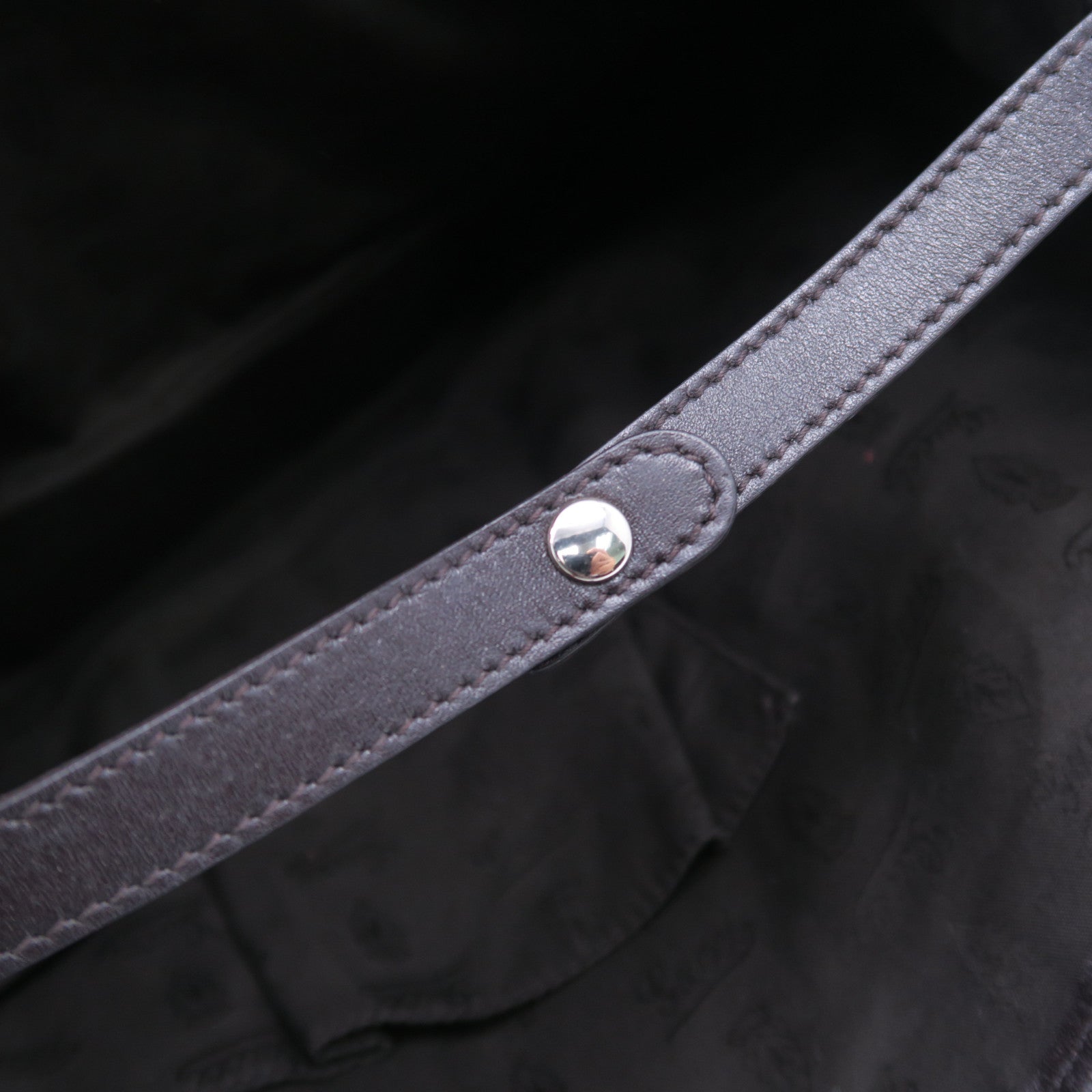 GUCCI GG帆布Tote Bag銀扣肩背袋啡色
