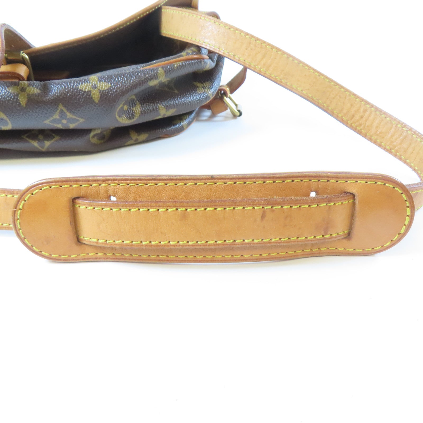 LOUIS VUITTON Monogram Saumur 30金扣肩背袋啡色