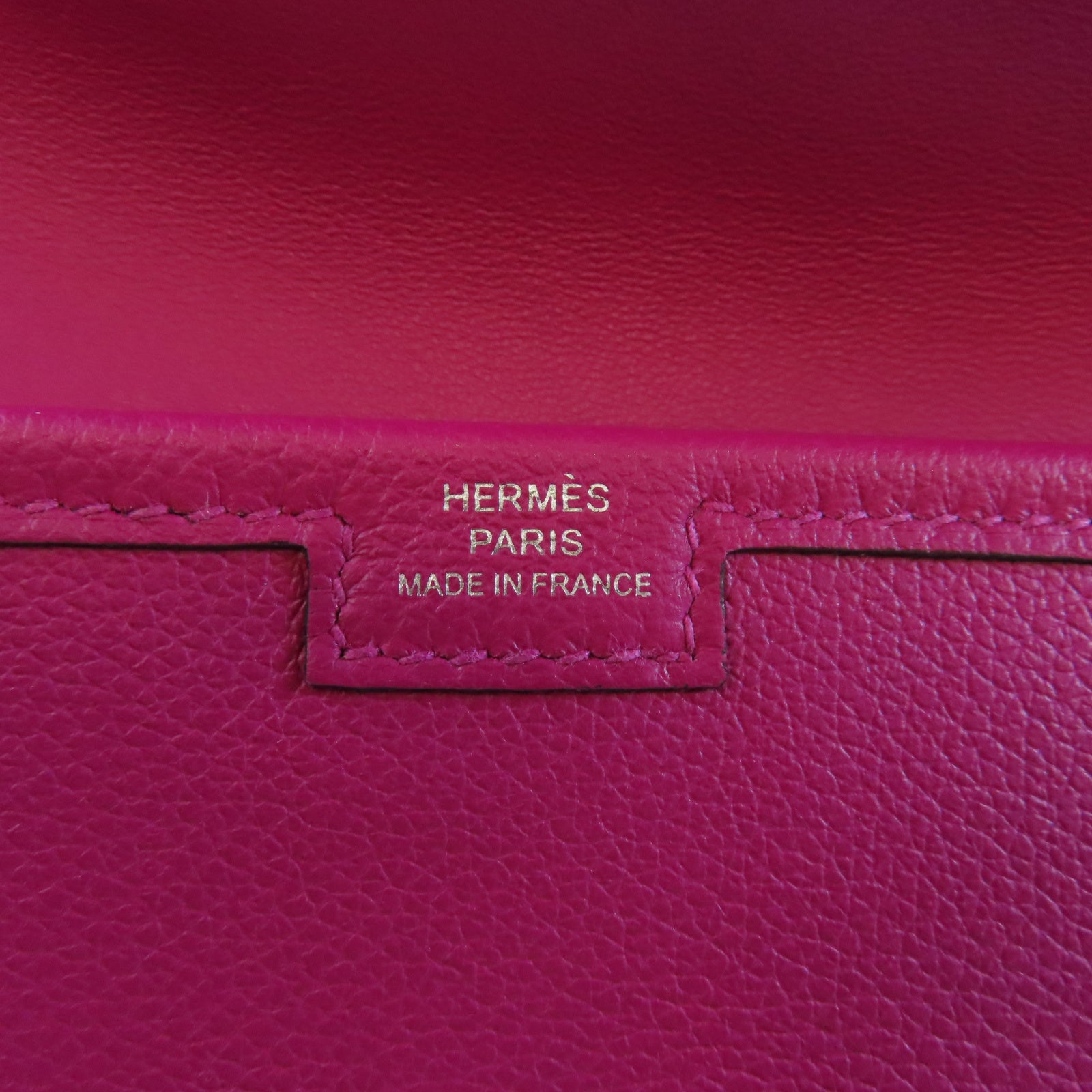 HERMES Evercolor皮革Jige 29手拿包Rose Shocking驚艷粉色