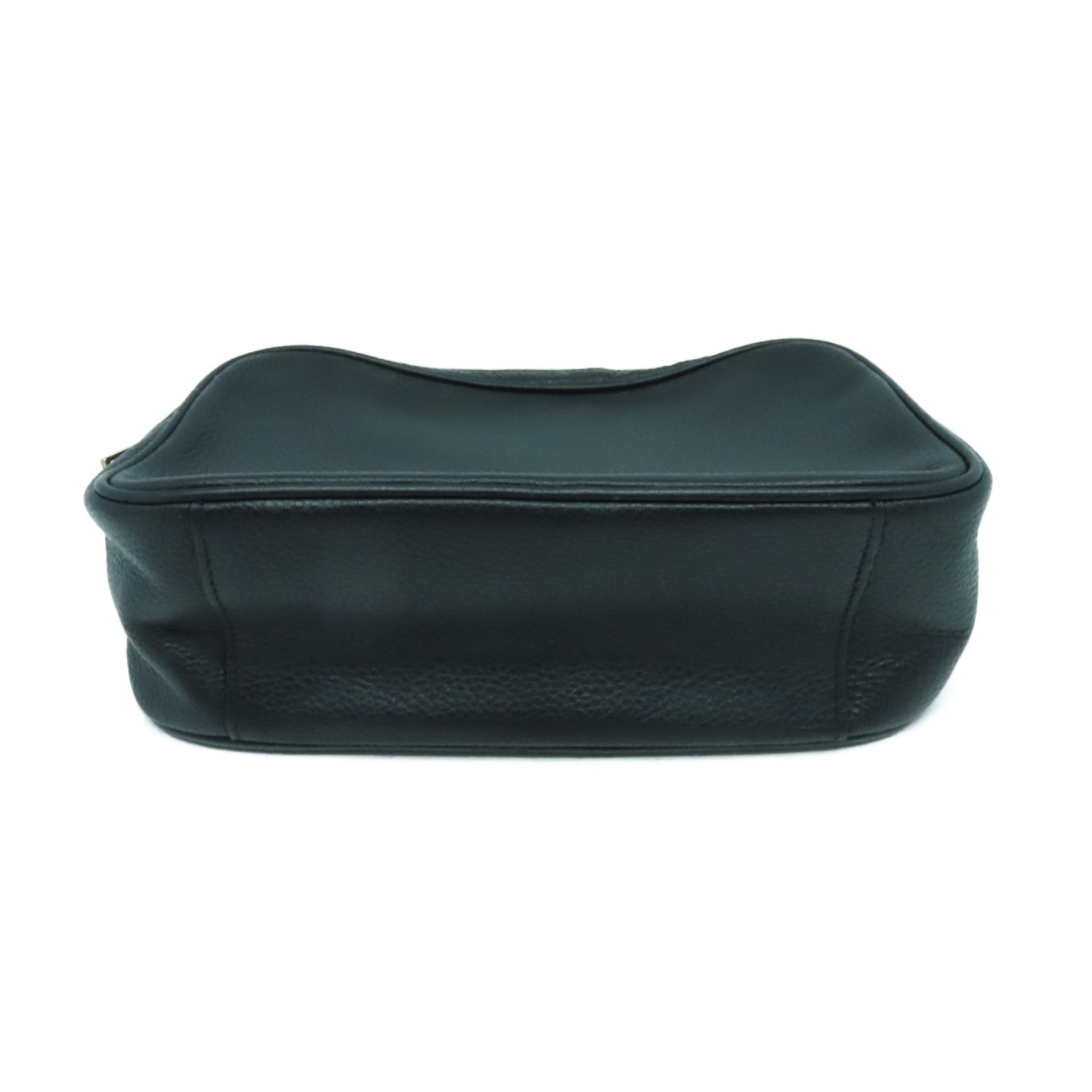 COACH 牛皮皮革Shoulder Bag金扣肩背袋黑色
