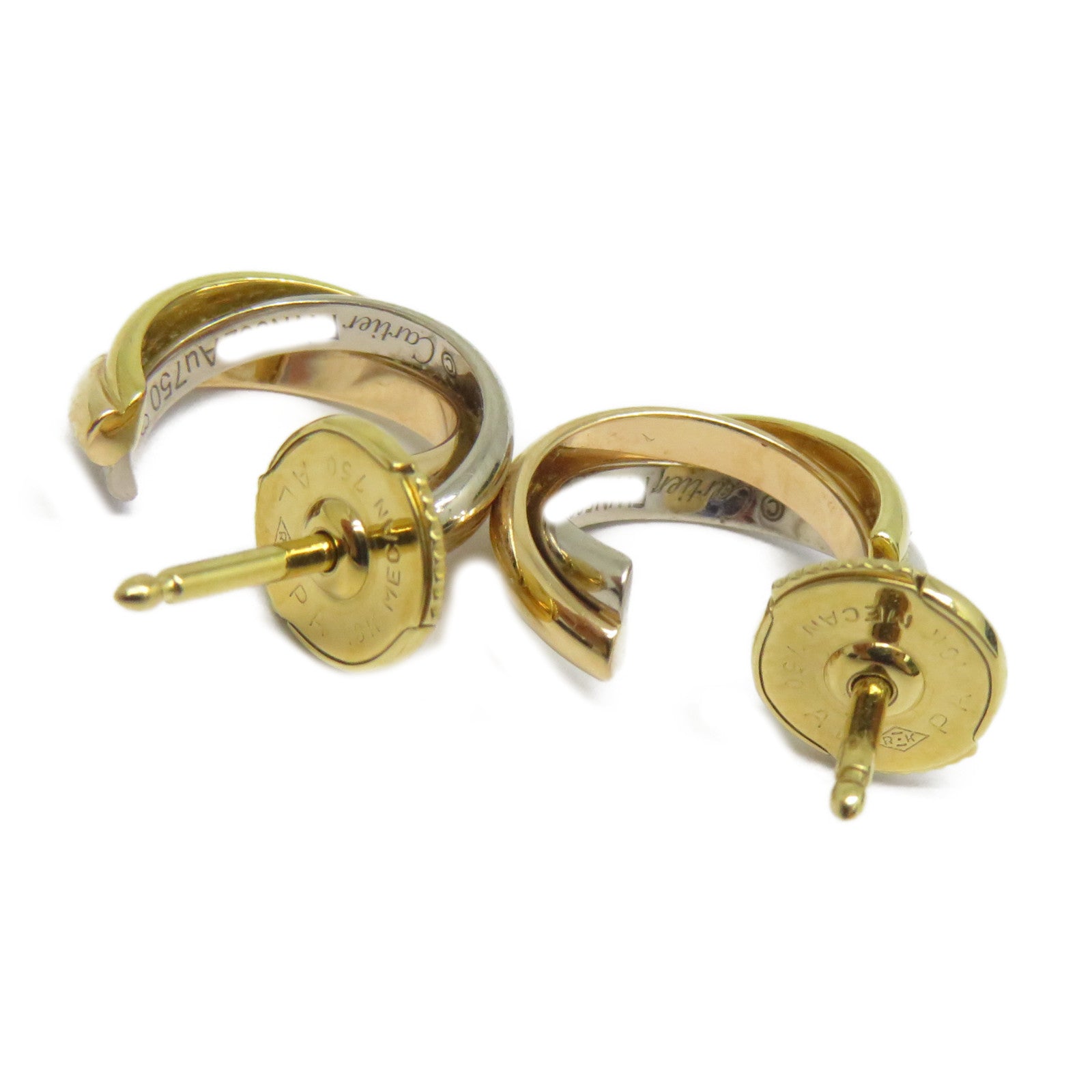 CARTIER 18K黃金/白金Earrings耳環