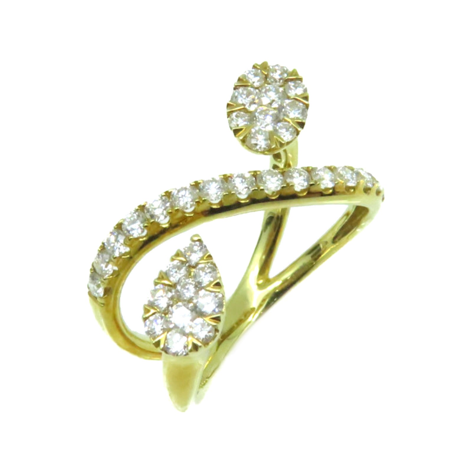 JEWELRY 【激減優惠】18K黃金/0.85ct鑽石Diamond Ring戒指US#6.25