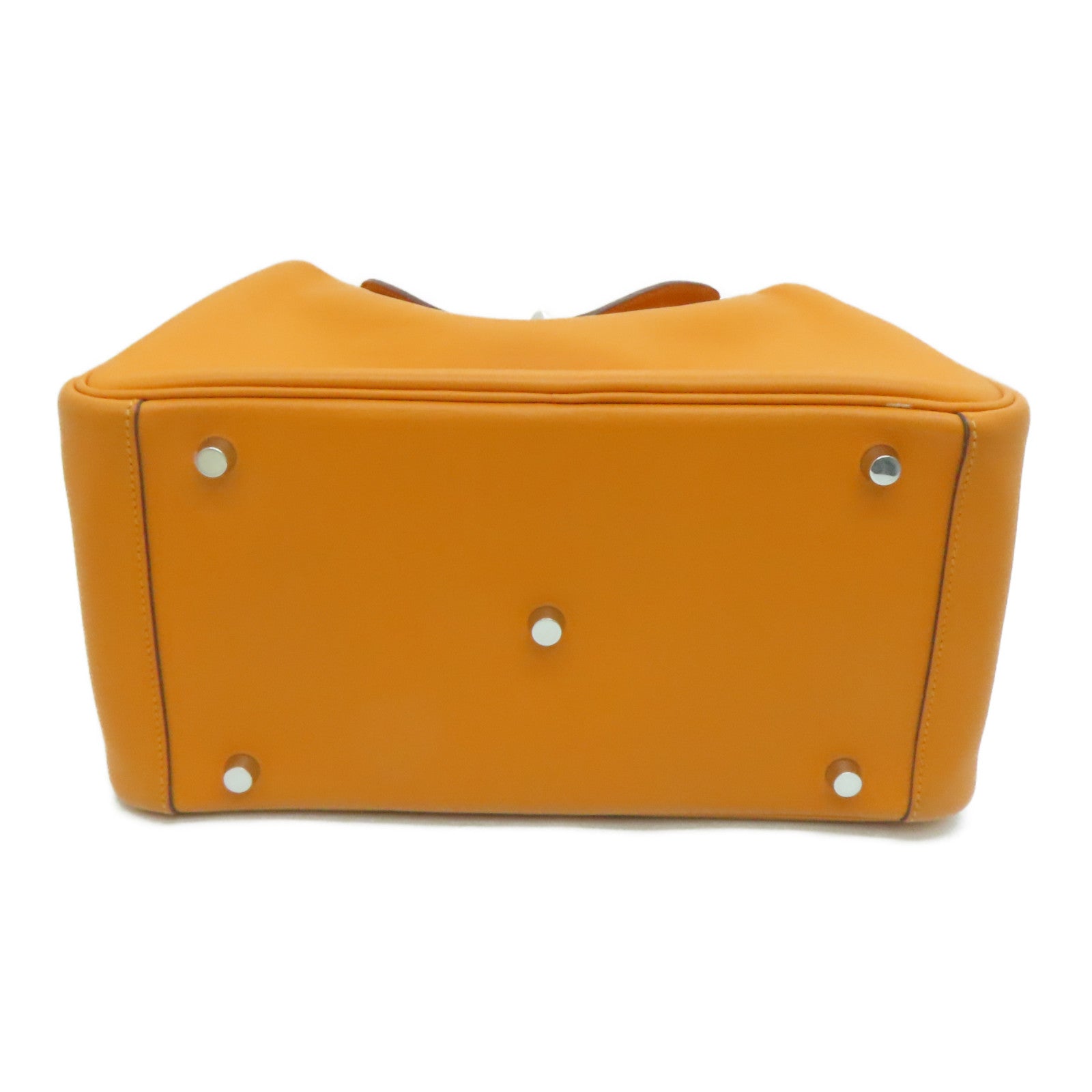 HERMES Swift皮革Lindy 30銀扣肩背袋Abricot橙色– Brand Off