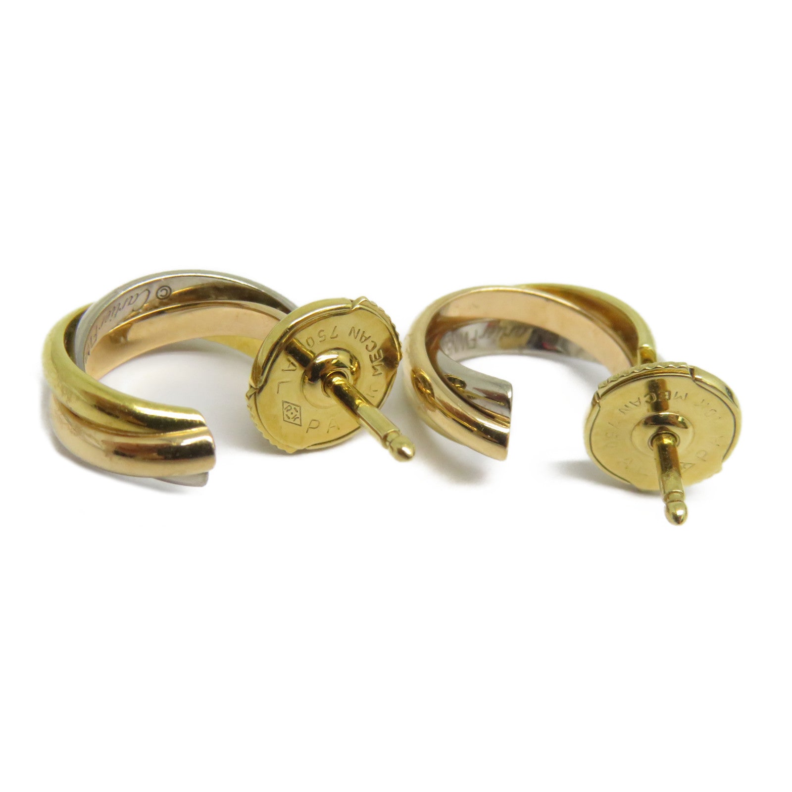 CARTIER 18K黃金/白金Earrings耳環